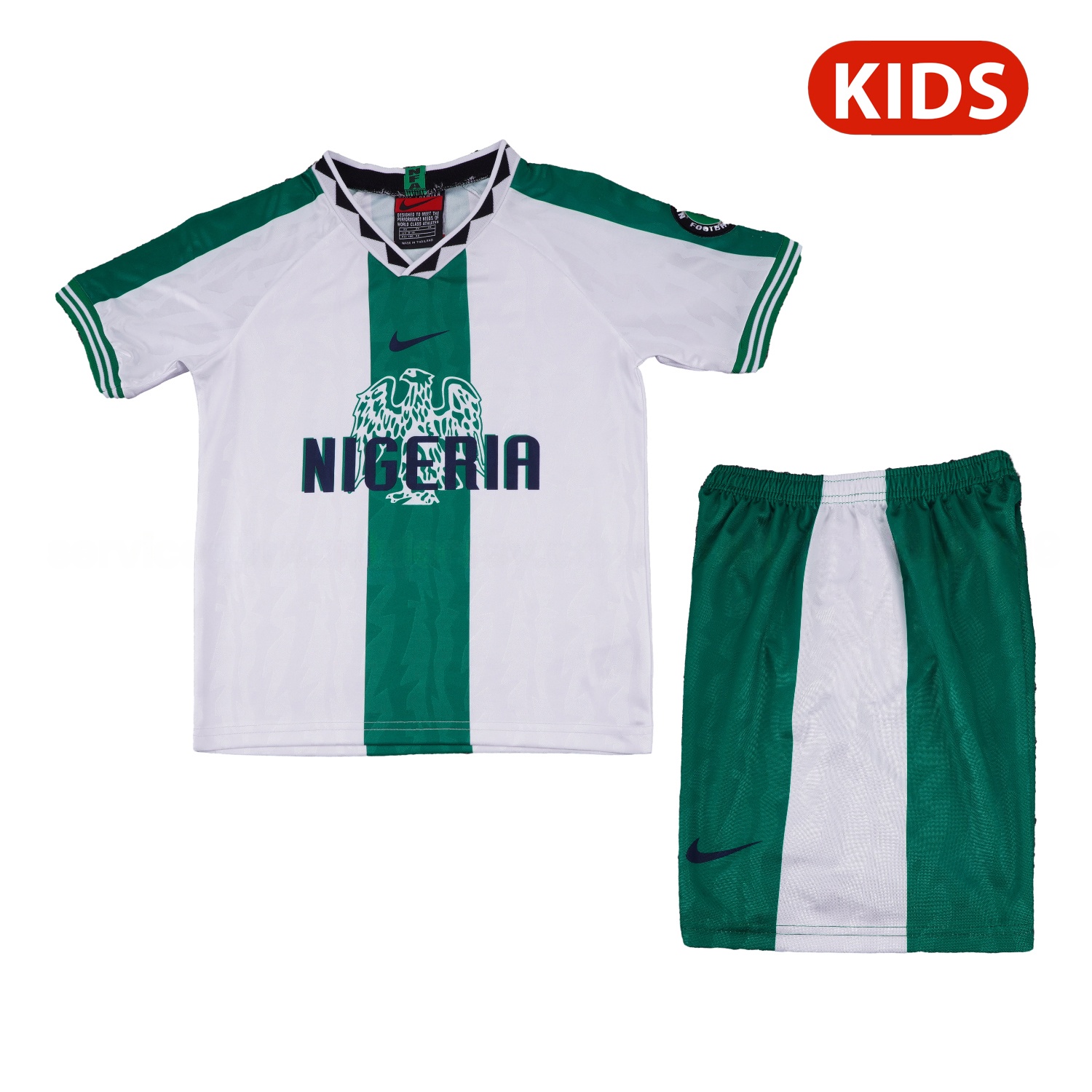 Retro Nigeria 1996 Away Kids Kit - Unitedfutballjersey