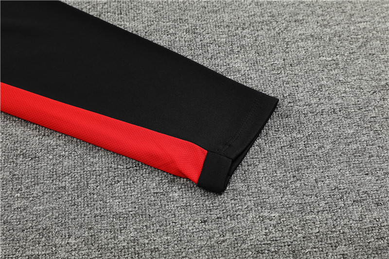 Paris Saint-Germain PSG 23-24 Kids Long Sleeve Training Set Black and Red - Unitedfutballjersey