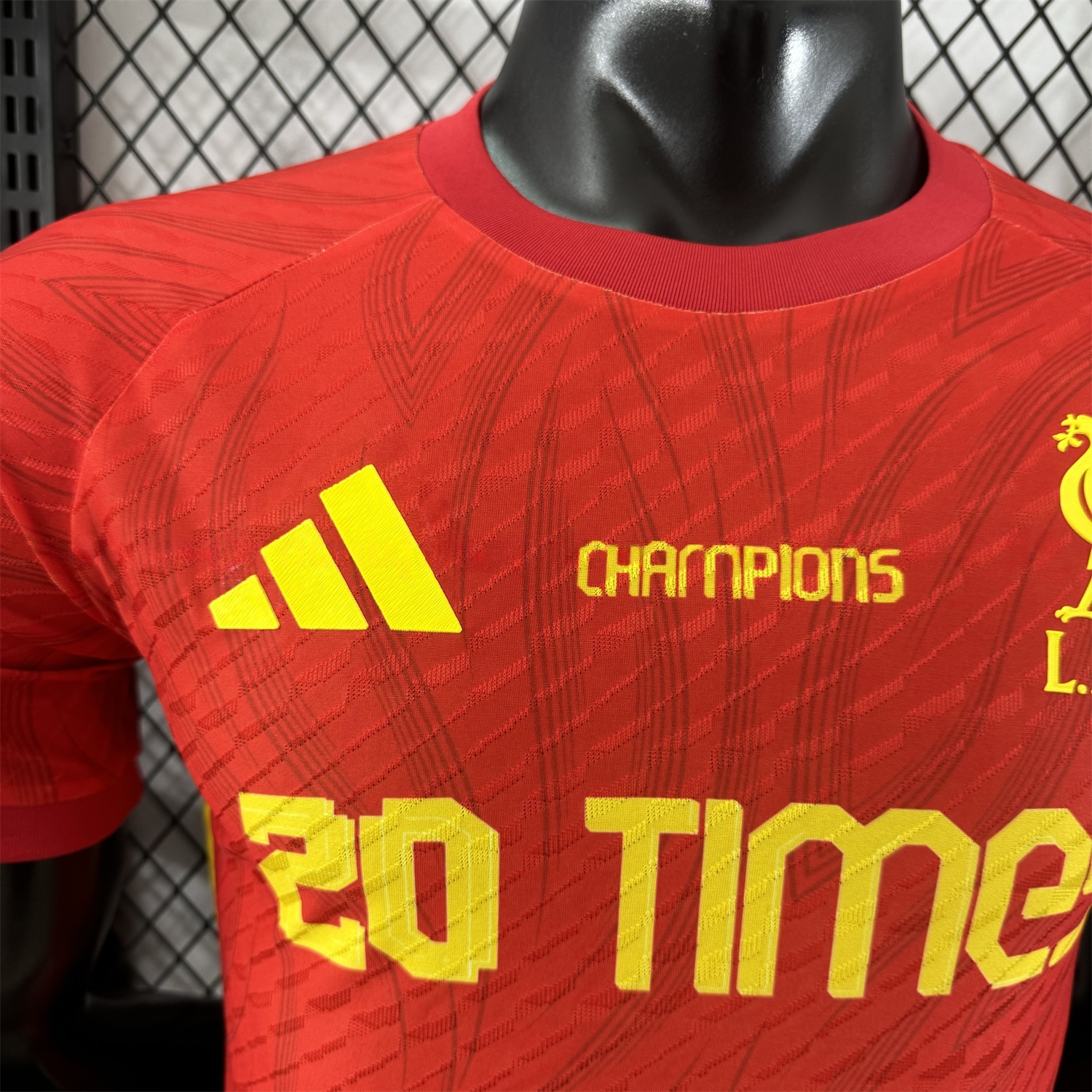 Liver.pool 25-26 20 Times Champions Red Jersey - Player Version - Unitedfutballjersey
