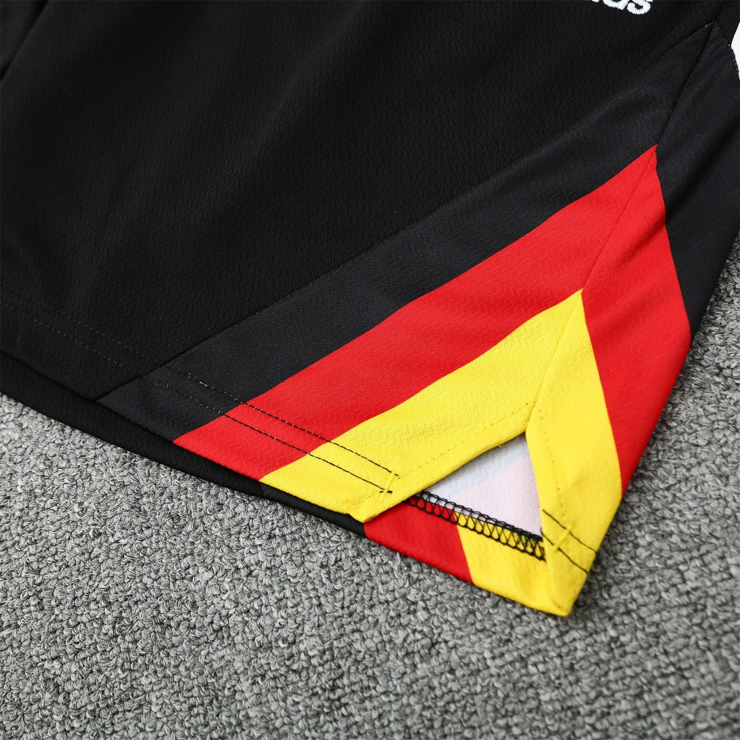 Germany 25-26 Short-Sleeve Training Set - Black Top & Black Shorts - Unitedfutballjersey