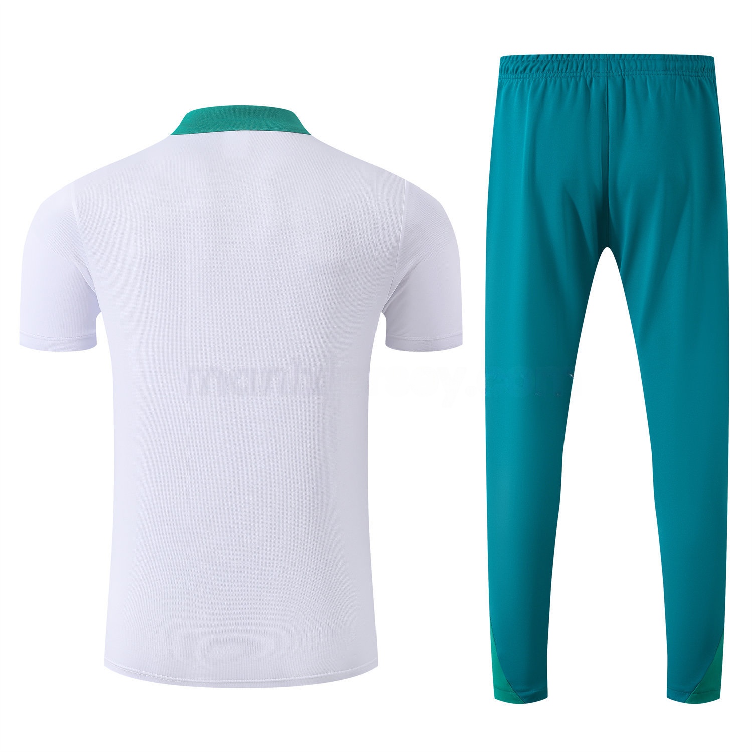 Portugal 25-26 POLO Short-Sleeve Training Set - White Top and Blue Pants - Unitedfutballjersey