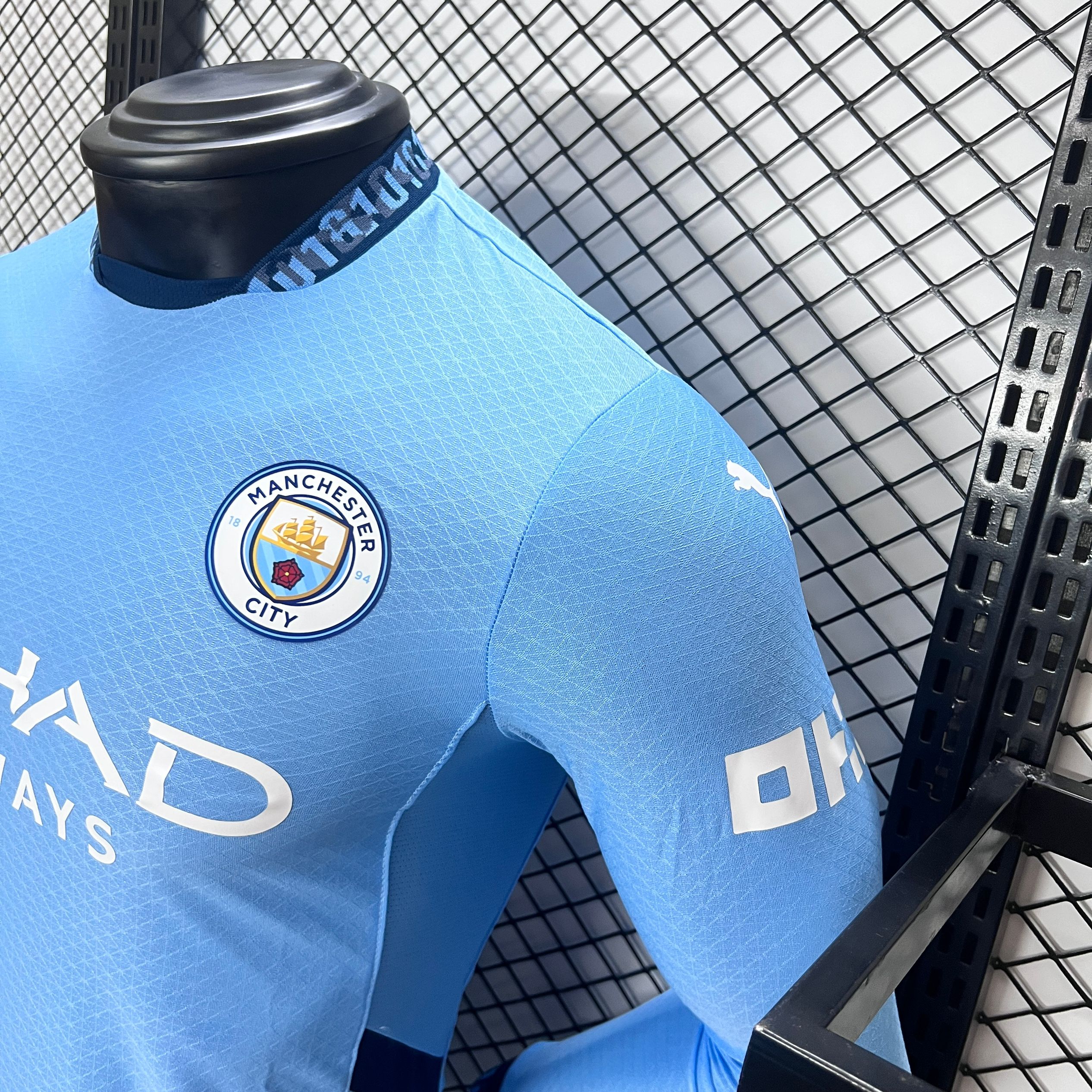 Manchester City 24-25 Home Long Sleeve Jersey - Player Version - Unitedfutballjersey