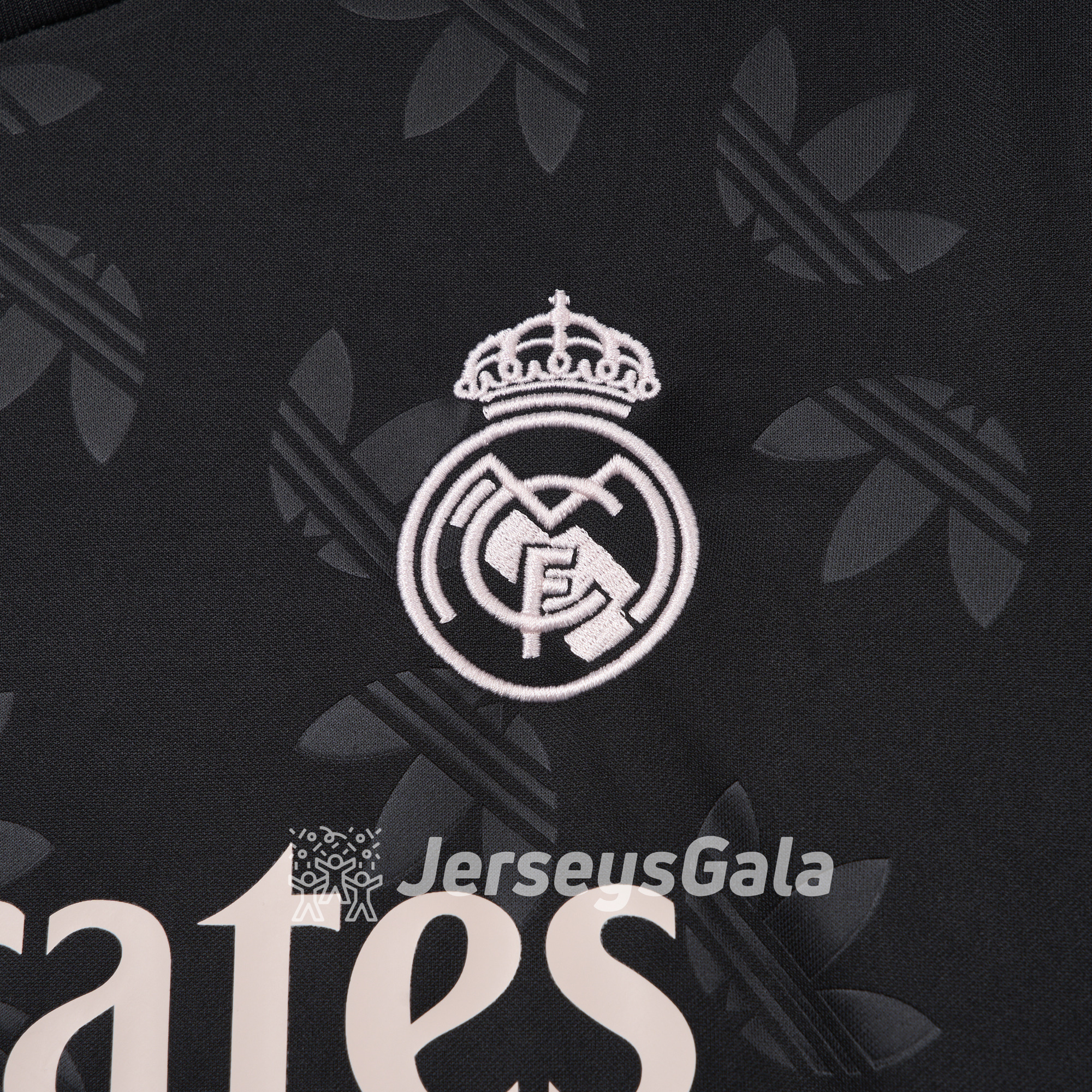 Real Madrid 24-25 Trefoil Black Jersey - Fans Version - Unitedfutballjersey