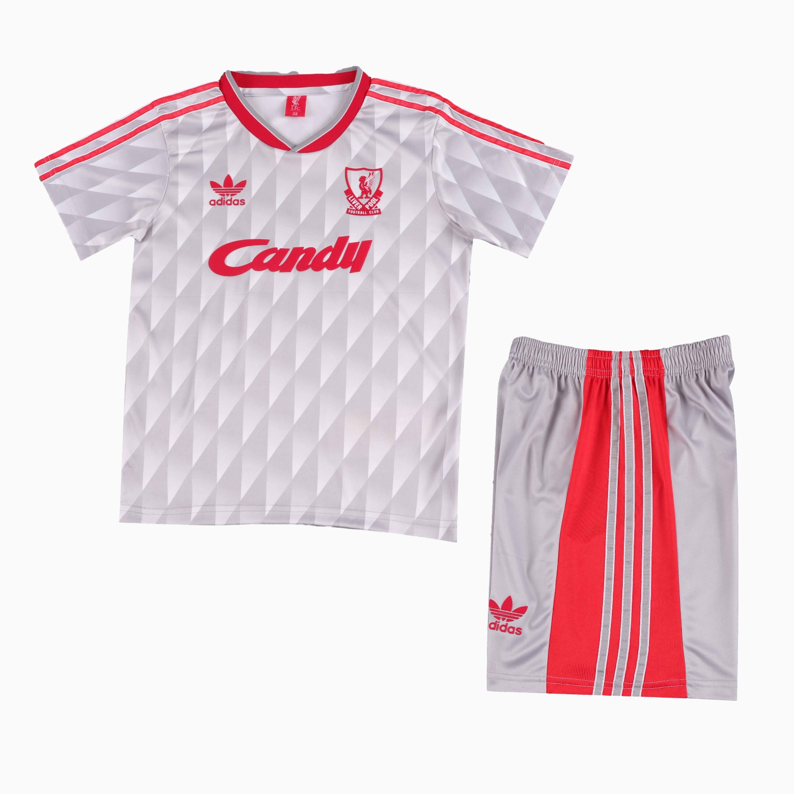Retro Liver.pool 1989-91 Away Kids Kit - Unitedfutballjersey