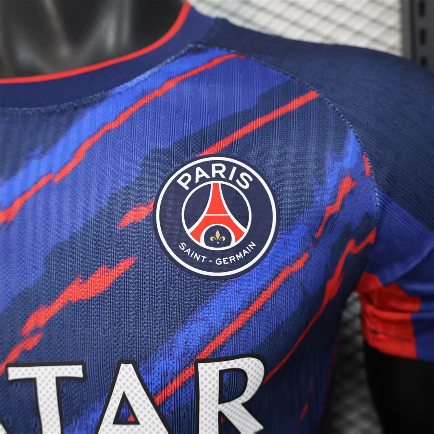 Paris Saint-Germain PSG X JD 25-26 Red Line Blue Special Edition Jersey - Player Version - Unitedfutballjersey