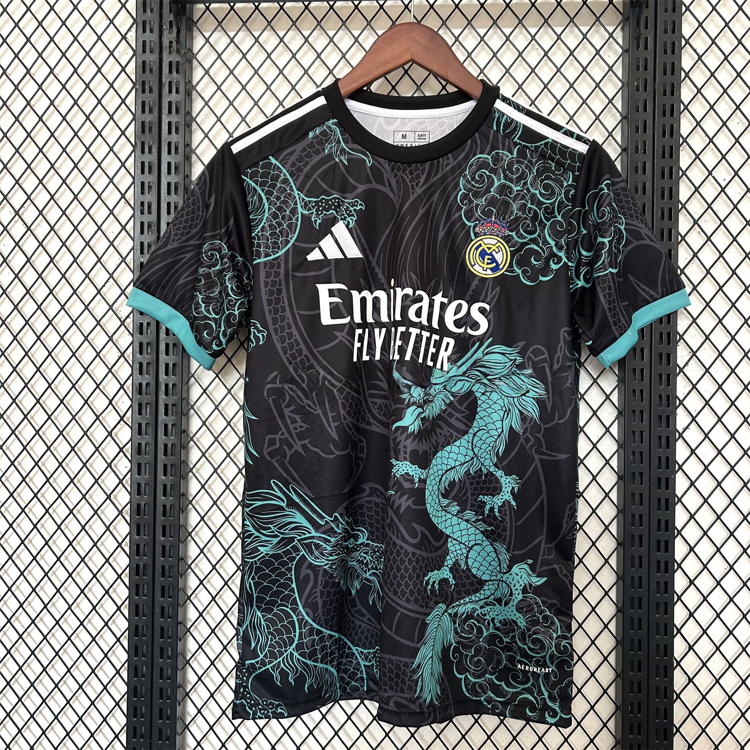 Real Madrid 25-26 Blue Dragon Black Jersey - Fans Version - Unitedfutballjersey