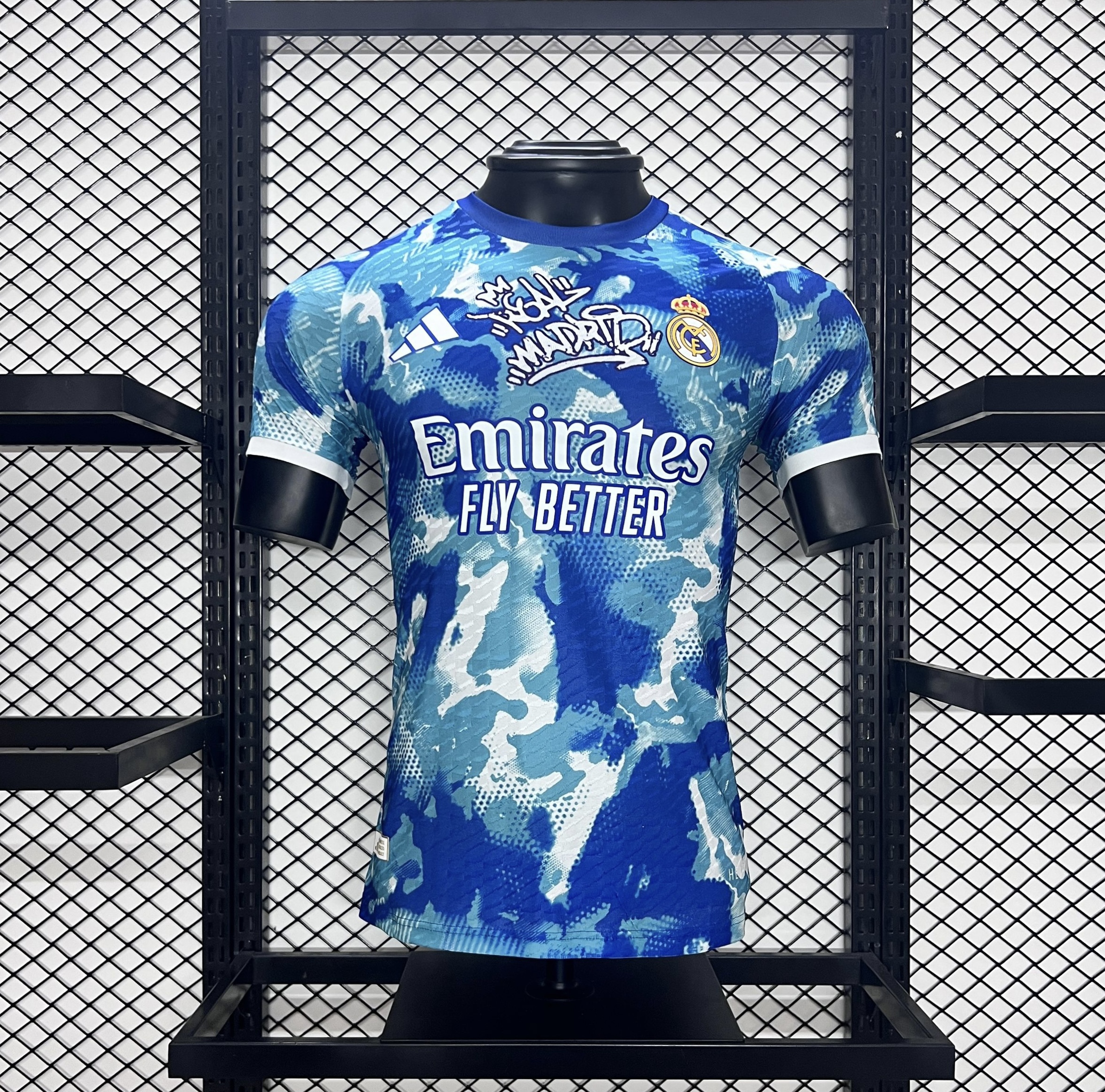Real Madrid 24-25 Blue Watercolor Special Edition Jersey - Player Version - Unitedfutballjersey