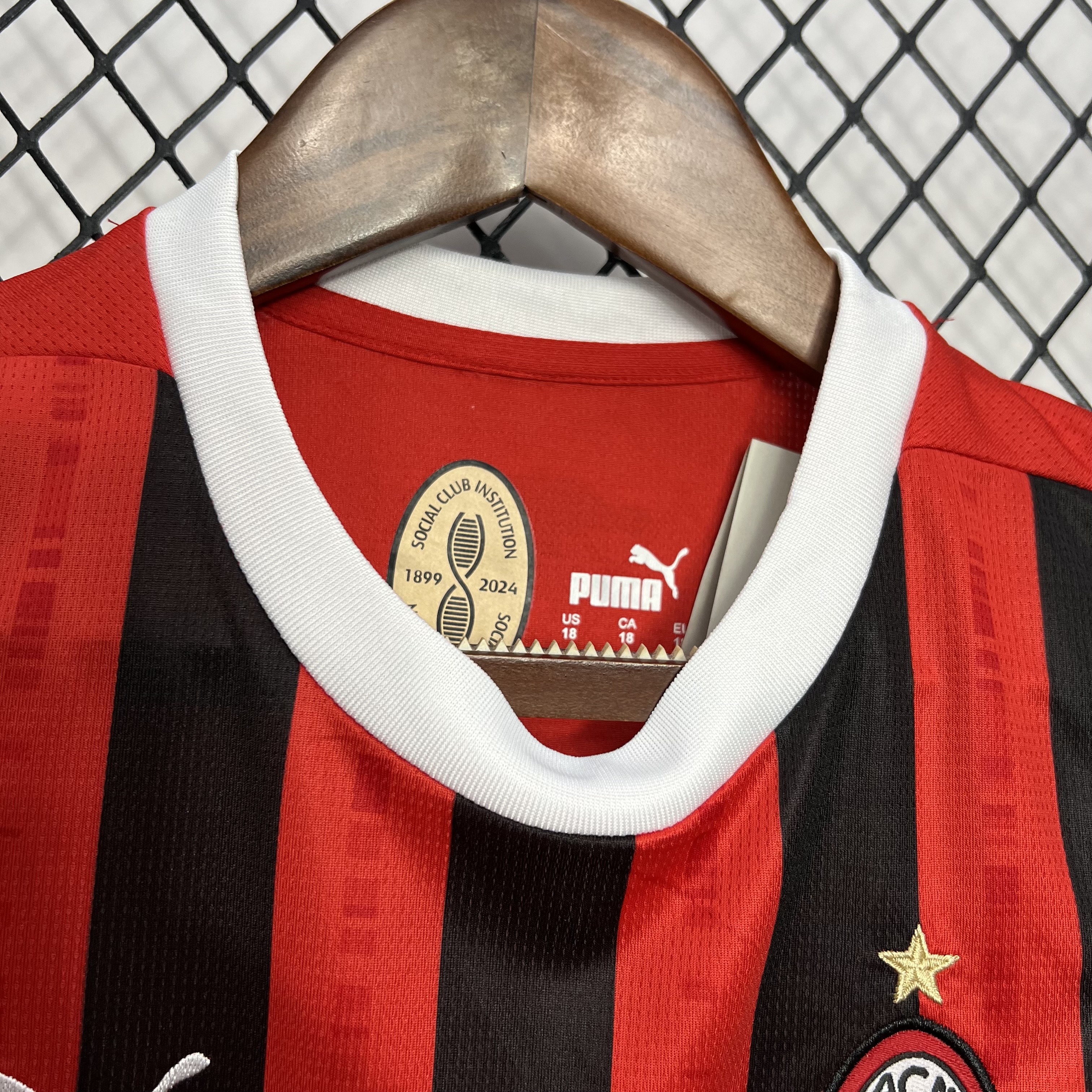 AC Milan 24-25 Home Stadium Kids Kit - Unitedfutballjersey
