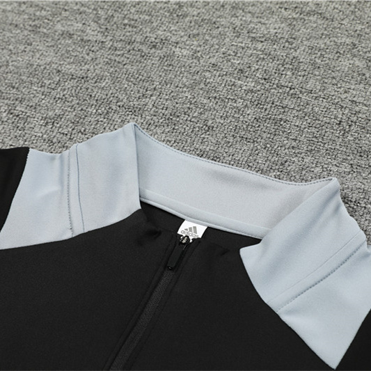 Manchester United 24-25 Kids Long Sleeve Training Set - Black - Unitedfutballjersey