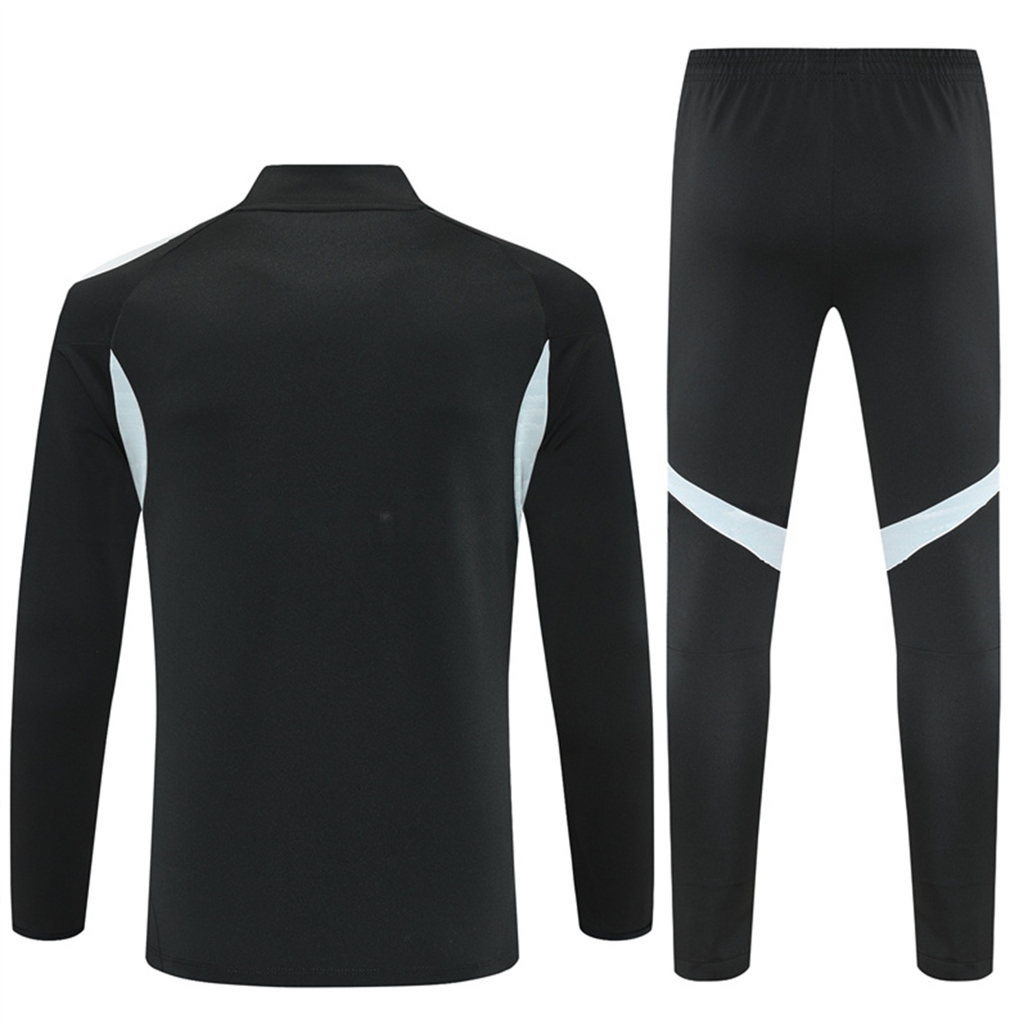 INT M.A.M 25-26 Kid Long Sleeves Training Set - Black Top & Black Pants - Unitedfutballjersey