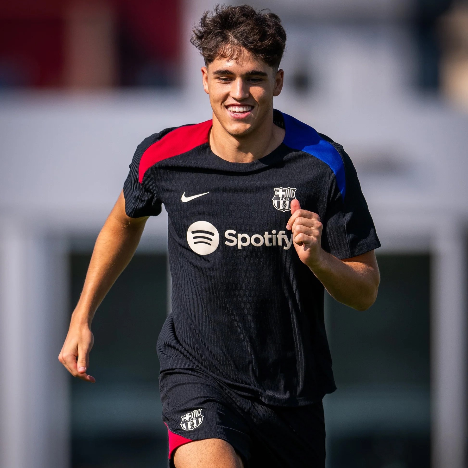 Barcelona 24-25 Short-Sleeve Training Set - Black Top & Shorts - Unitedfutballjersey