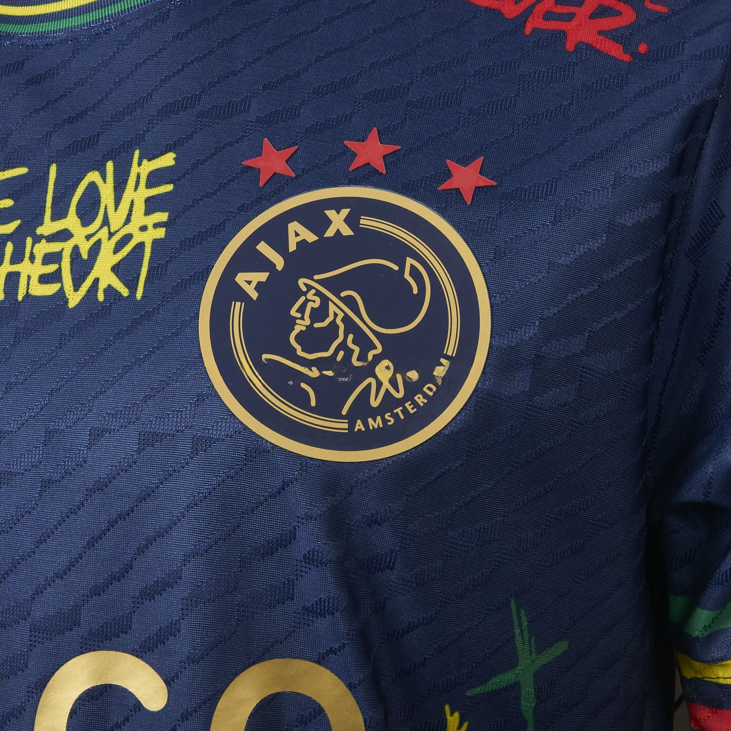 Ajax x B-O-B Marly 2025-26 40th Blue Special Edition Jersey - Player Version - Unitedfutballjersey