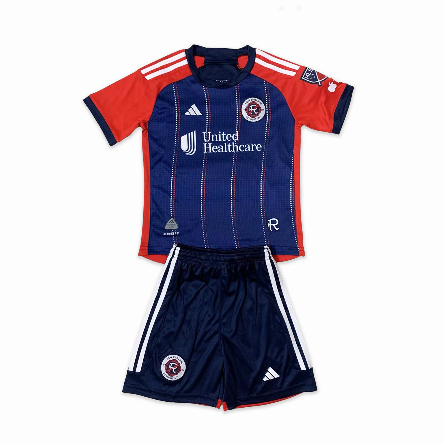 New England Revolution 2024 Home Men's Adult Jersey Set - Fans Version - Unitedfutballjersey