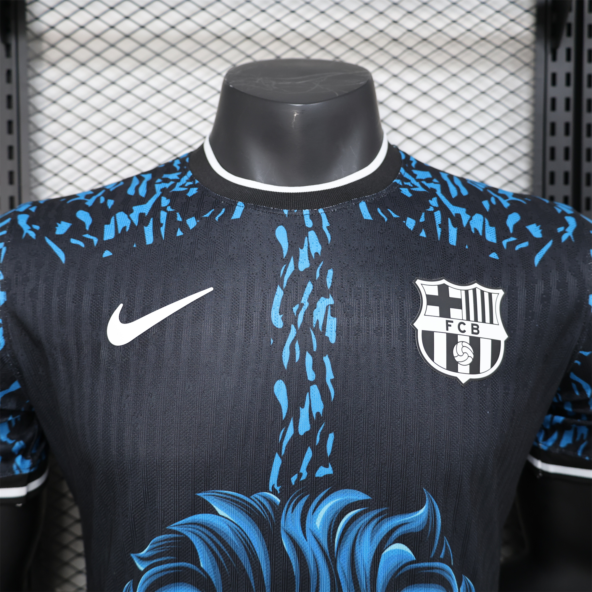 Barcelona 24-25 Balck and Blue Lion Special Edition Jersey - Player Version - Unitedfutballjersey