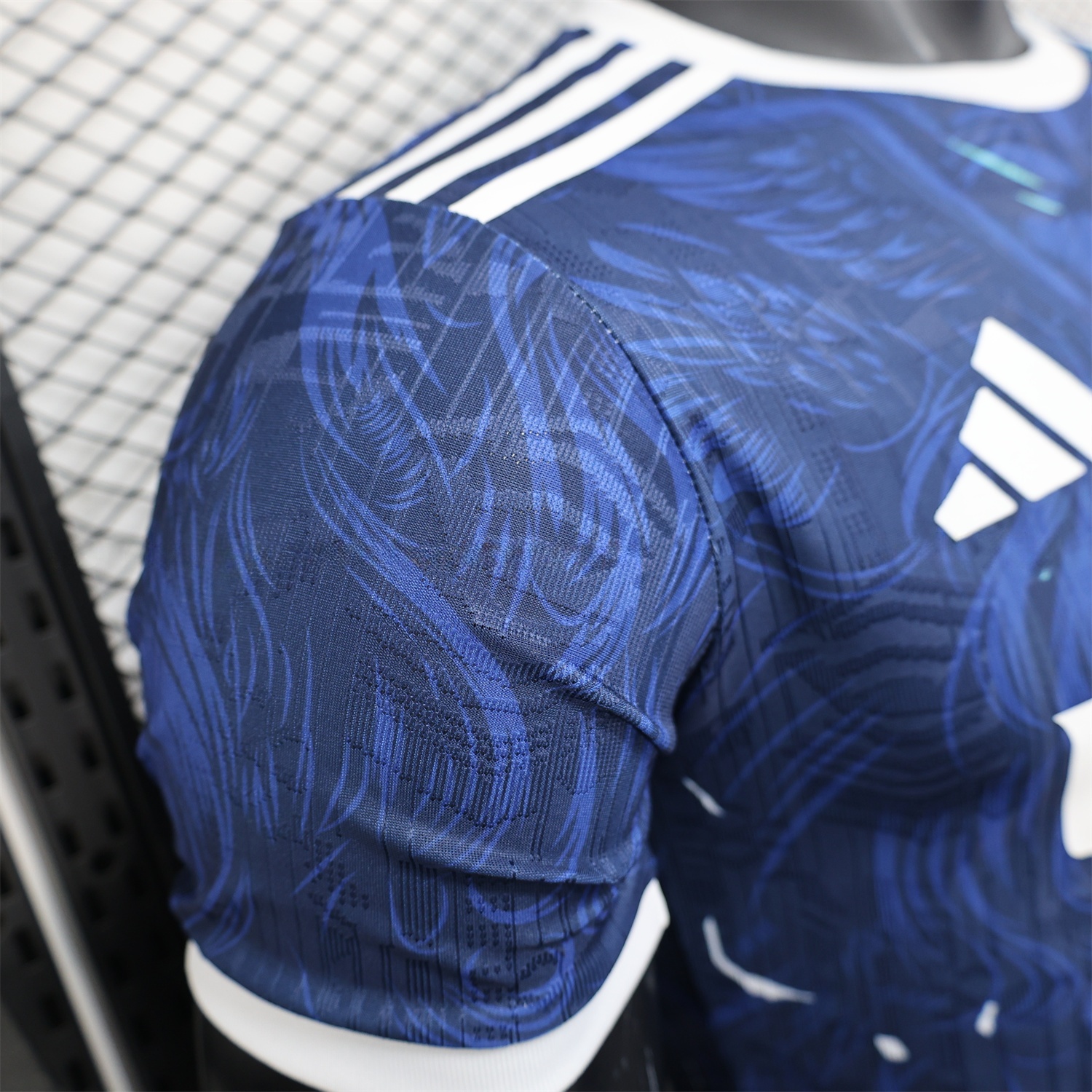 Real Madrid 25-26 Blue Jersey with White Viking Roar Comics - Player Version - Unitedfutballjersey