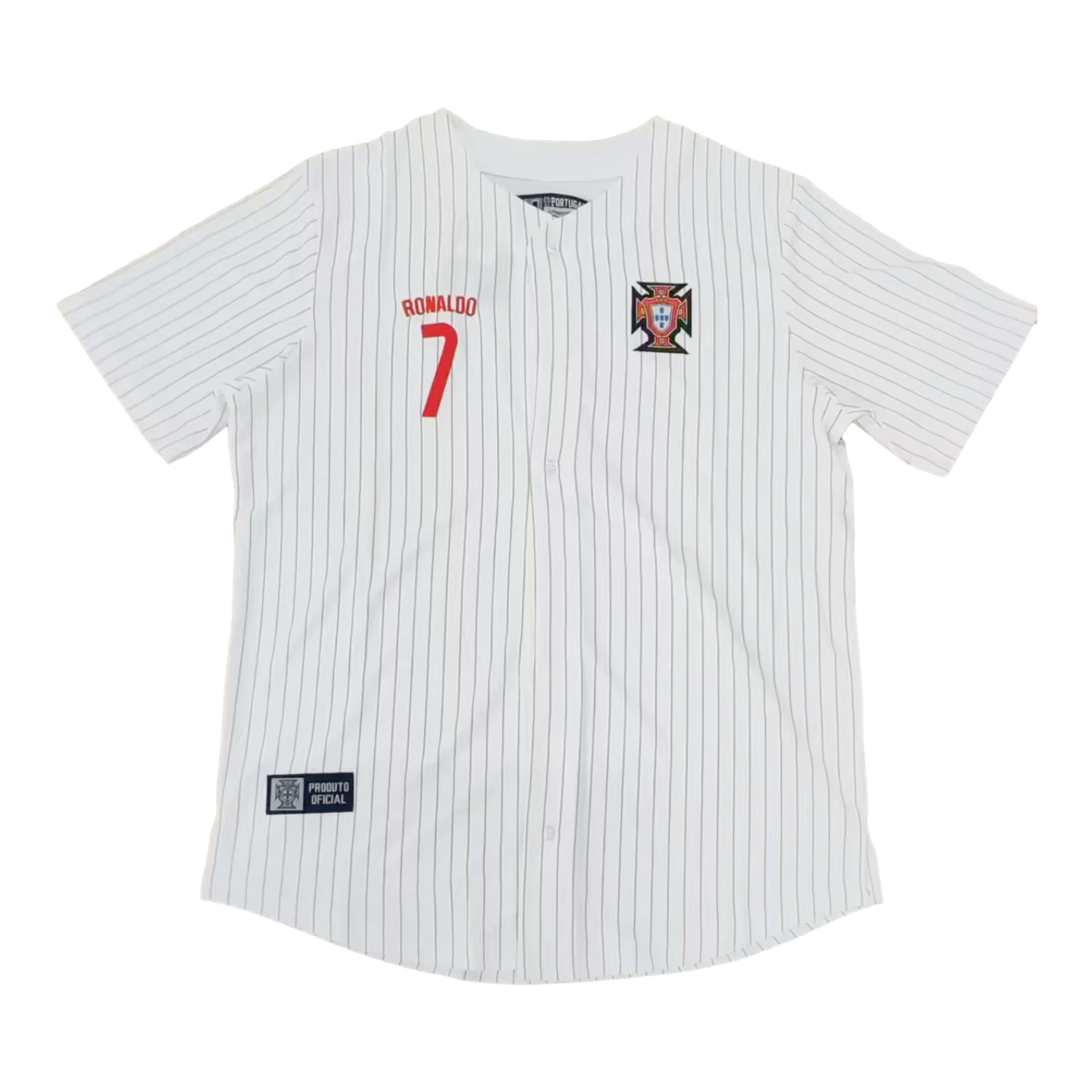 Portugal 2025-26 White Baseball Jersey - Unitedfutballjersey