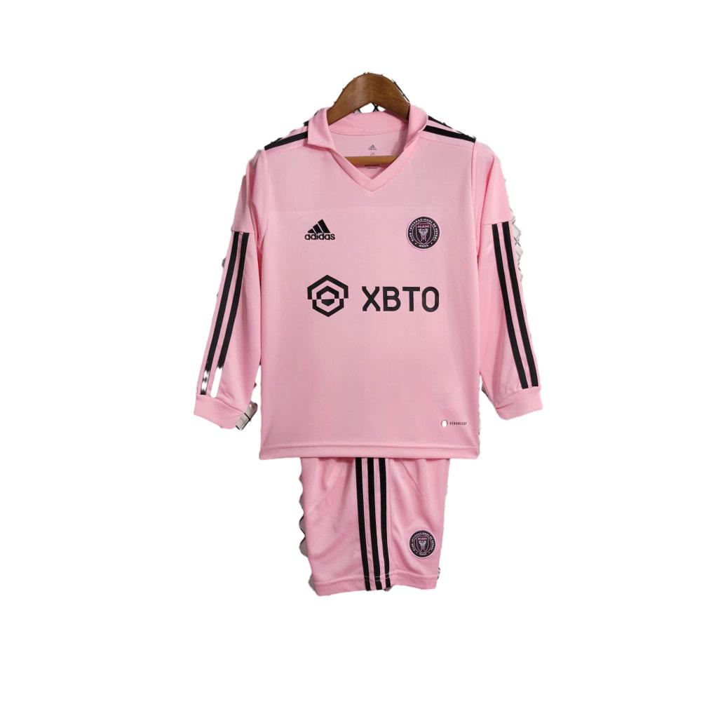 INT M.A.M 23-24 Home Stadium Long Sleeve Kids Kit - Unitedfutballjersey
