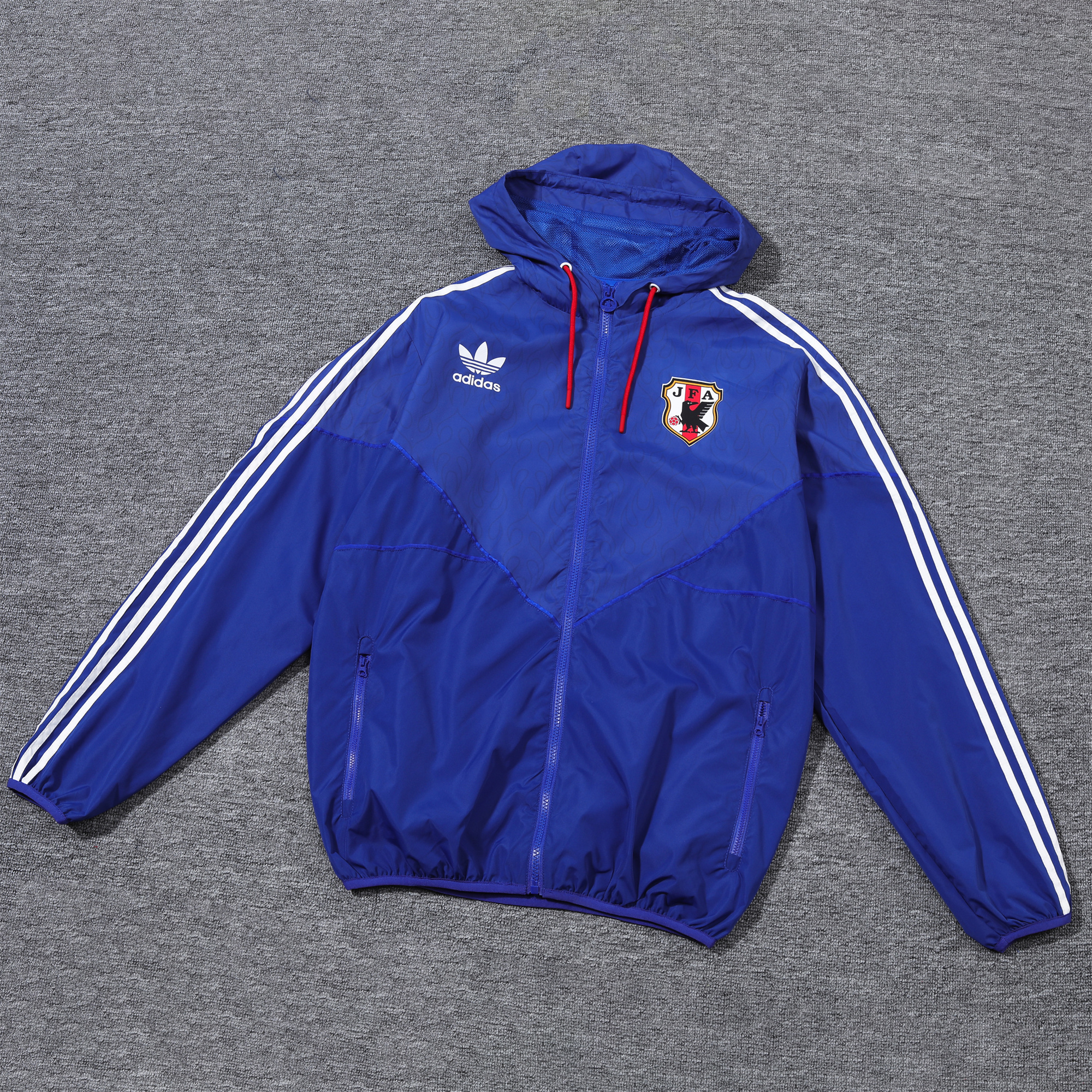 Japan 2024 Vintage Flame '98 Style Hooded Windbreaker - Player Version - Unitedfutballjersey
