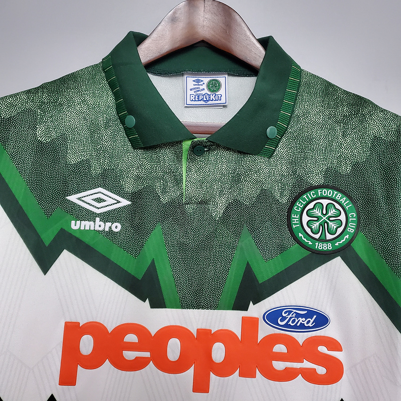 Retro Celtic 91-92 Away Stadium Jersey - Unitedfutballjersey