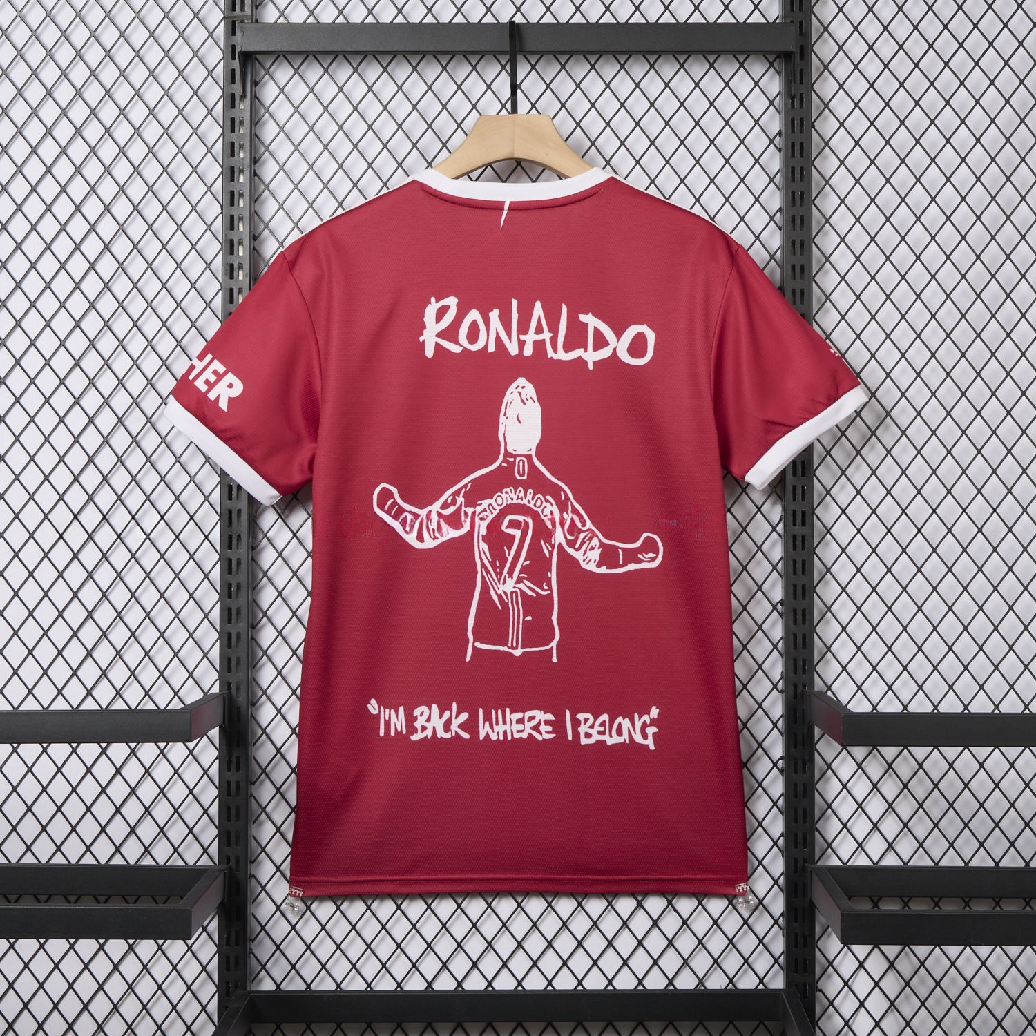 Retro Manchester United 21-22 Home Ronaldo Graffiti Edition Special Edition Jersey - Unitedfutballjersey