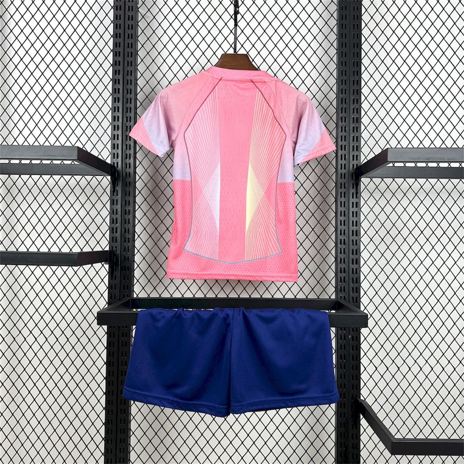 B.A.R.S.A 25-26 T90 White Lines Pink Gradient Special Kids Kit - Unitedfutballjersey