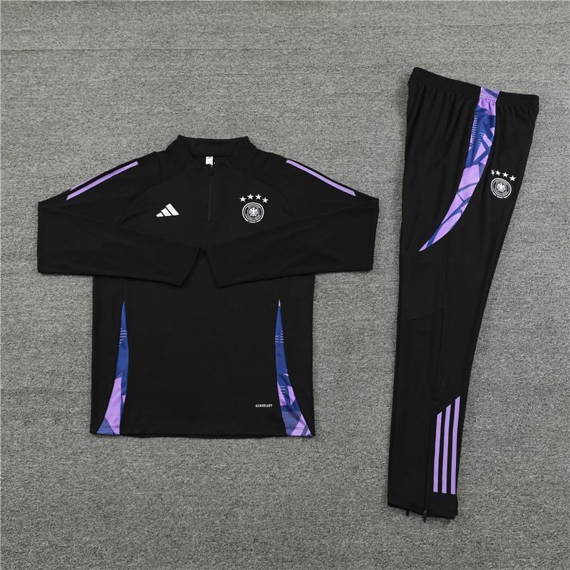 Germany 2024 Long Sleeve Training Set - Black - Unitedfutballjersey