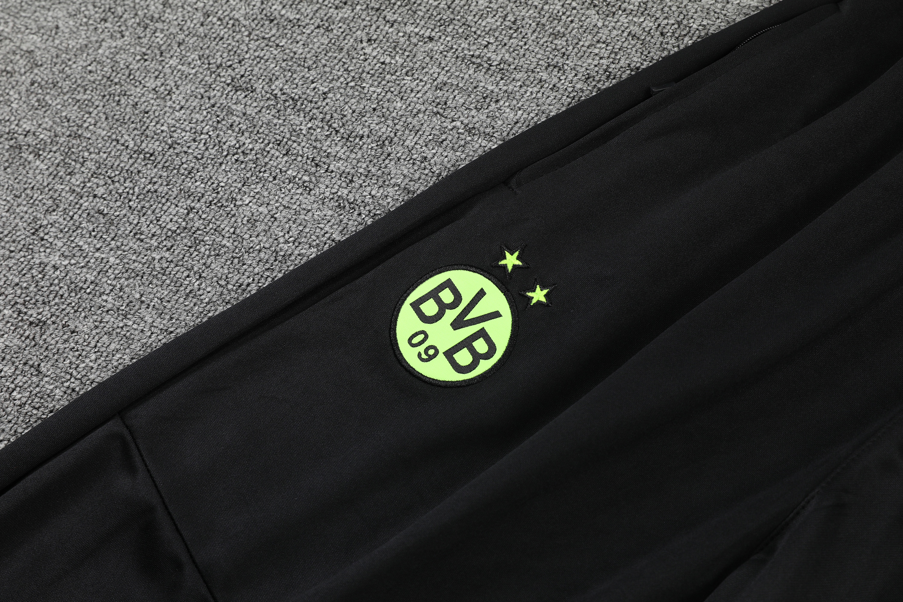 Dortmund POLO Black Short Sleeve Suit - Unitedfutballjersey