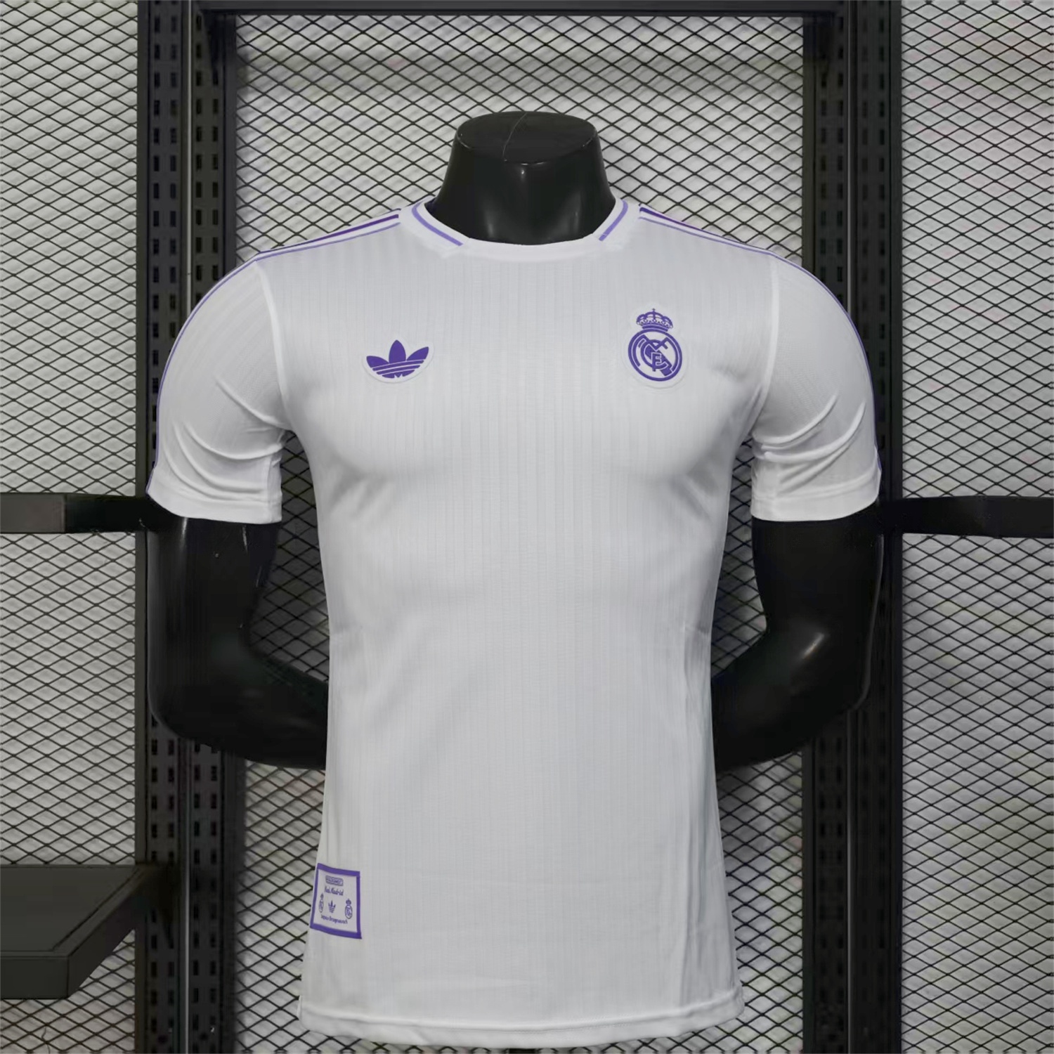Real Madrid 25-26 Purple Logo White Jersey - Player Version - Unitedfutballjersey