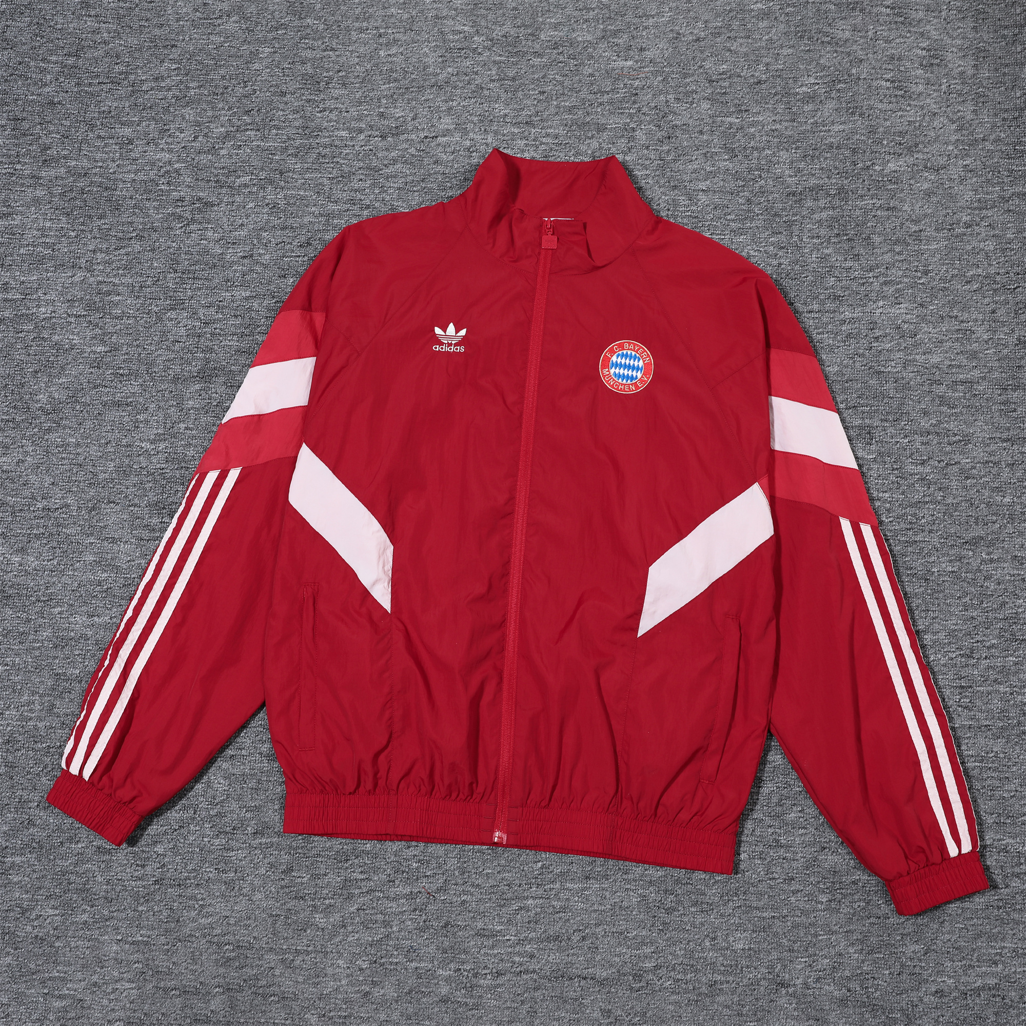 Bayern Munich 24-25 Originals LFSTLR Windbreaker Suit - Red Jackets & Pants - Unitedfutballjersey