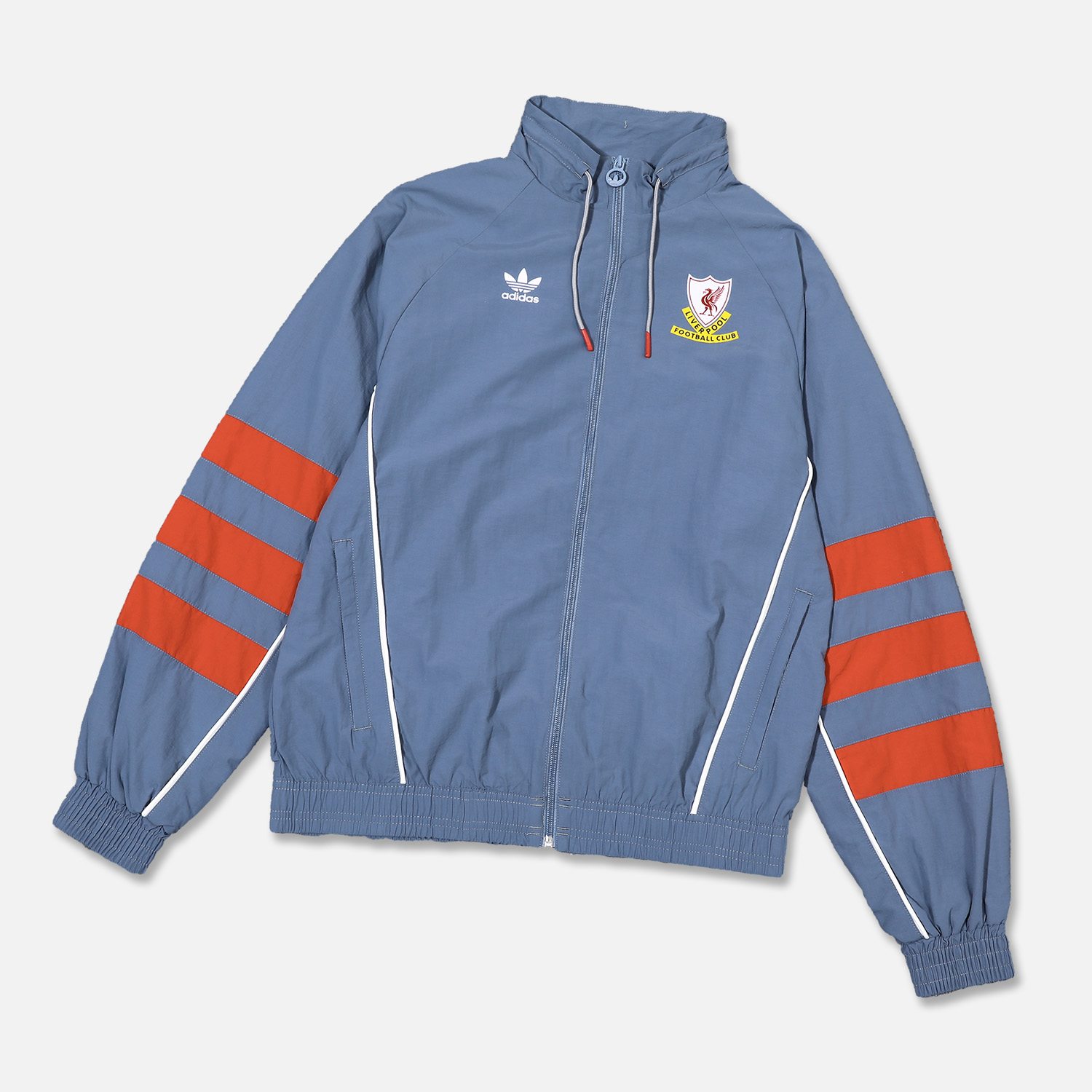 Liver.pool 24-25 Grey Throwback Windbreaker Suit - Jackets & Pants - Unitedfutballjersey