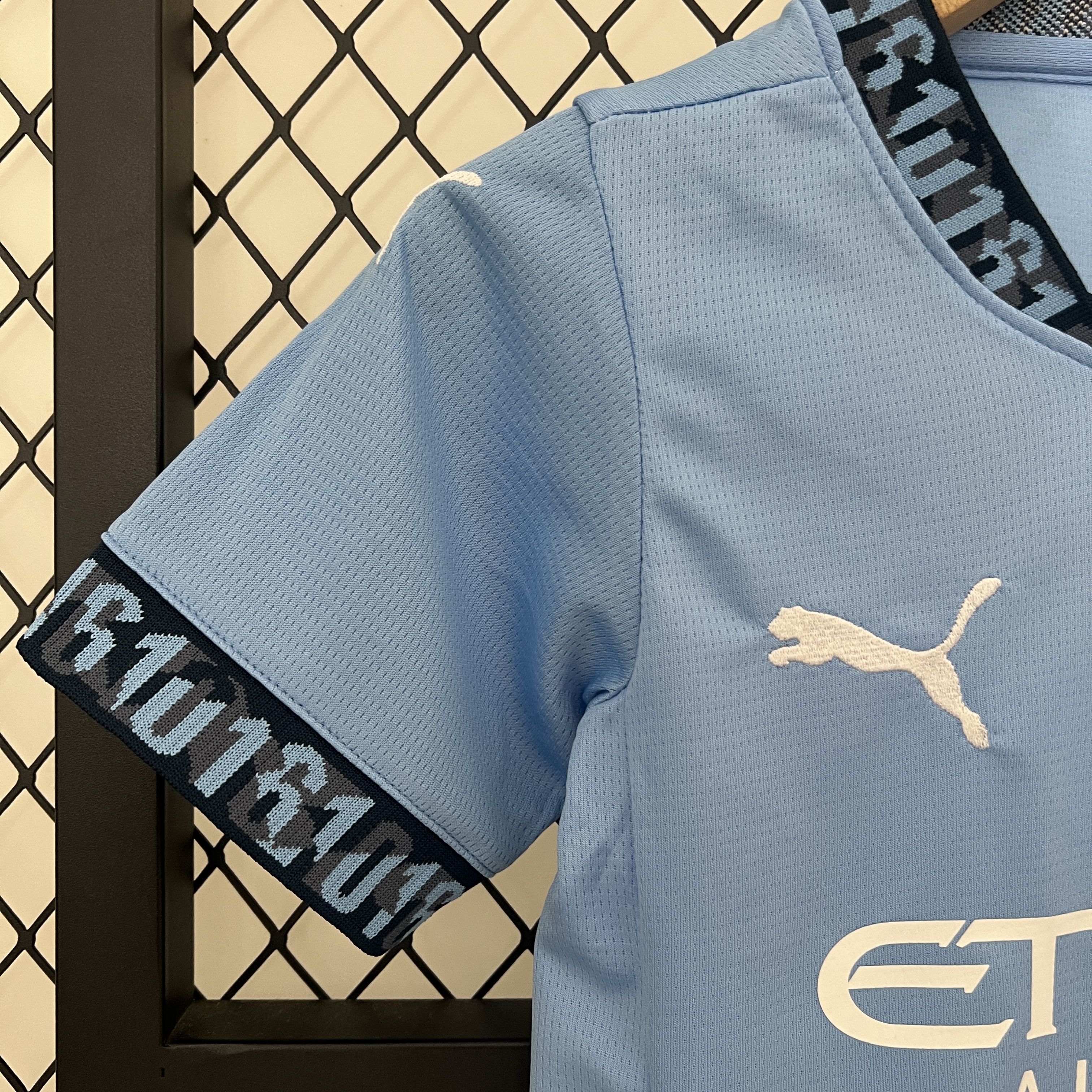 Manchester City 24-25 Home Stadium Kids Kit - Unitedfutballjersey
