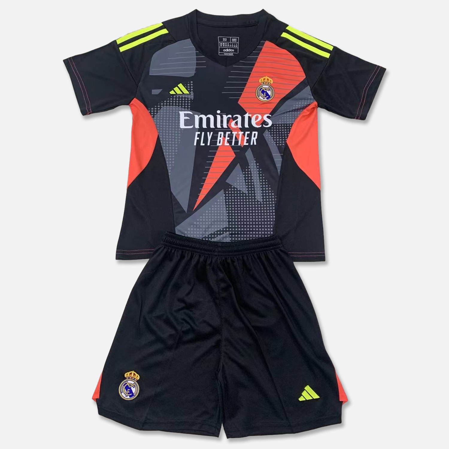 Real Madrid 24-25 Goalkeeper Kids Kit - Black - Unitedfutballjersey