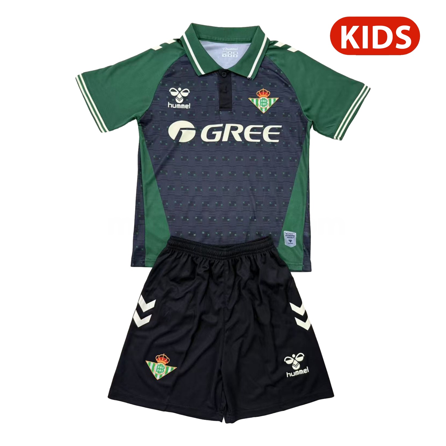 Real Betis 25-26 Grey Green Concept Kids Kit - Unitedfutballjersey
