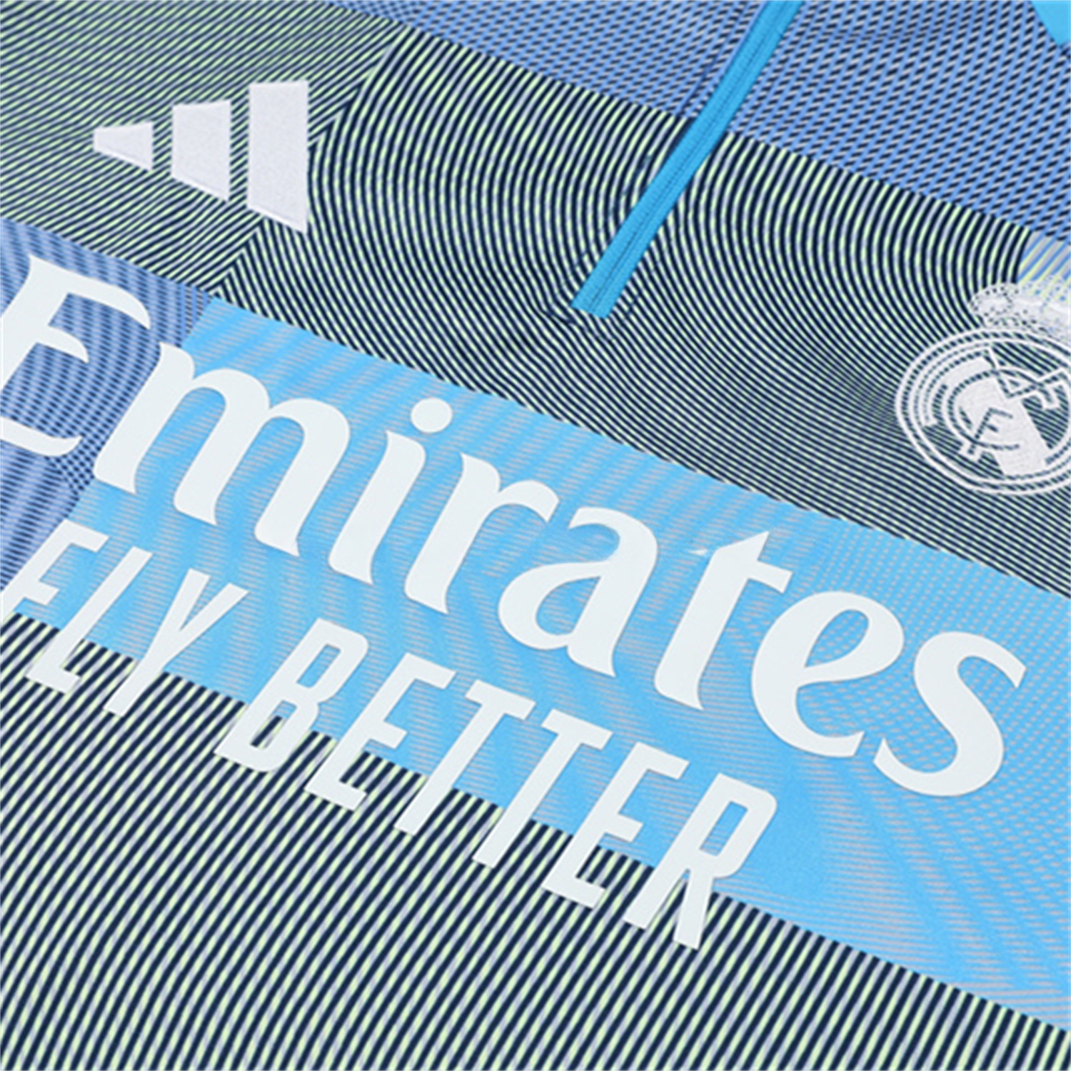 Real Madrid 25-26 Kids Long Sleeves Training Set - Blue-Gray Camouflage Top & Blue Pants - Unitedfutballjersey