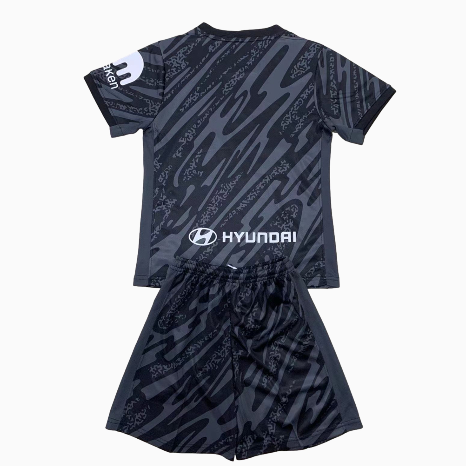 Atletico Madrid 24-25 Black Gray Goalkeeper Kids Kit - Unitedfutballjersey
