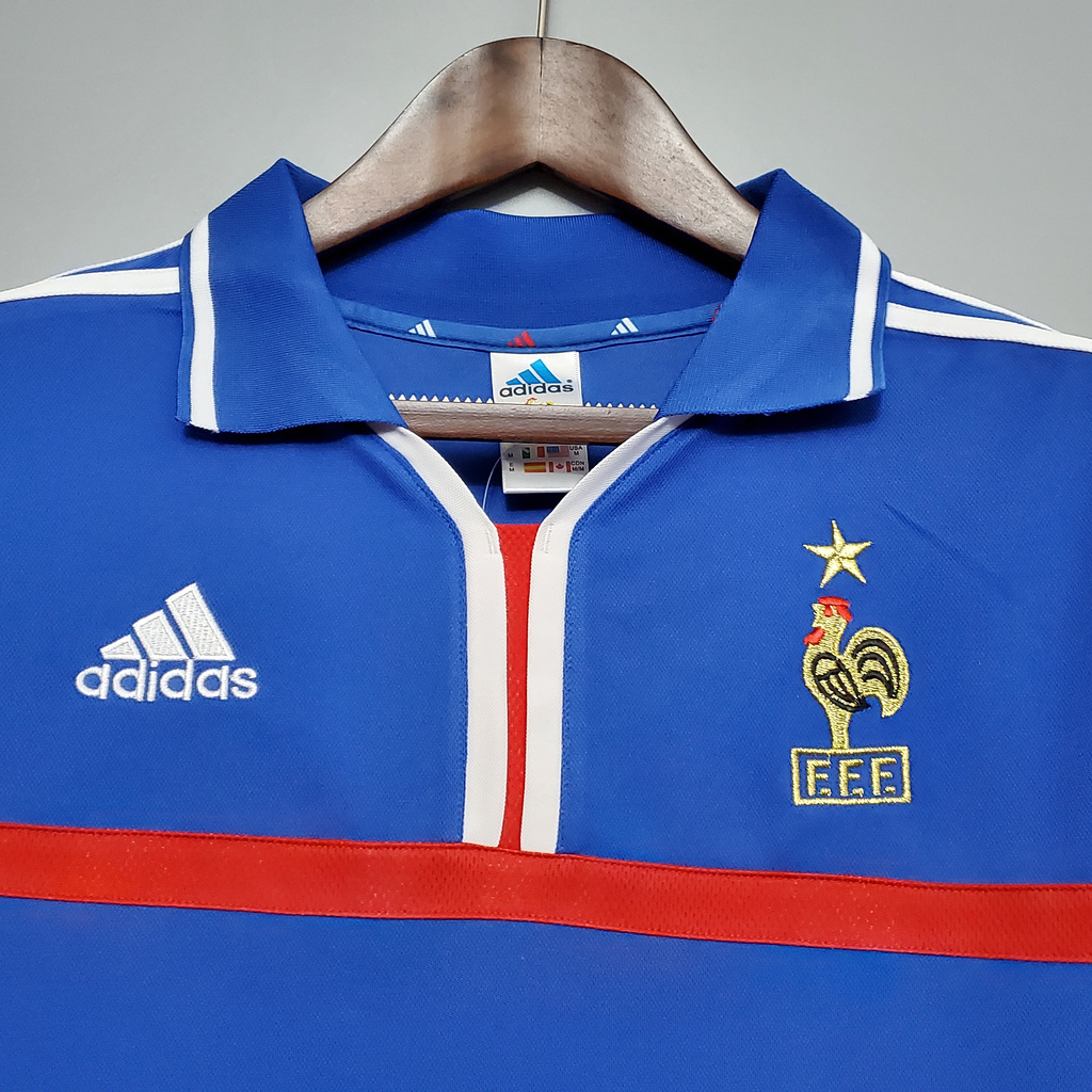 Retro France 2000 Home Stadium Jersey - Unitedfutballjersey