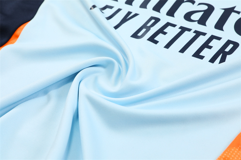 Real Madrid 24-25 Long Sleeve Training Set - Blue & Orange - Unitedfutballjersey