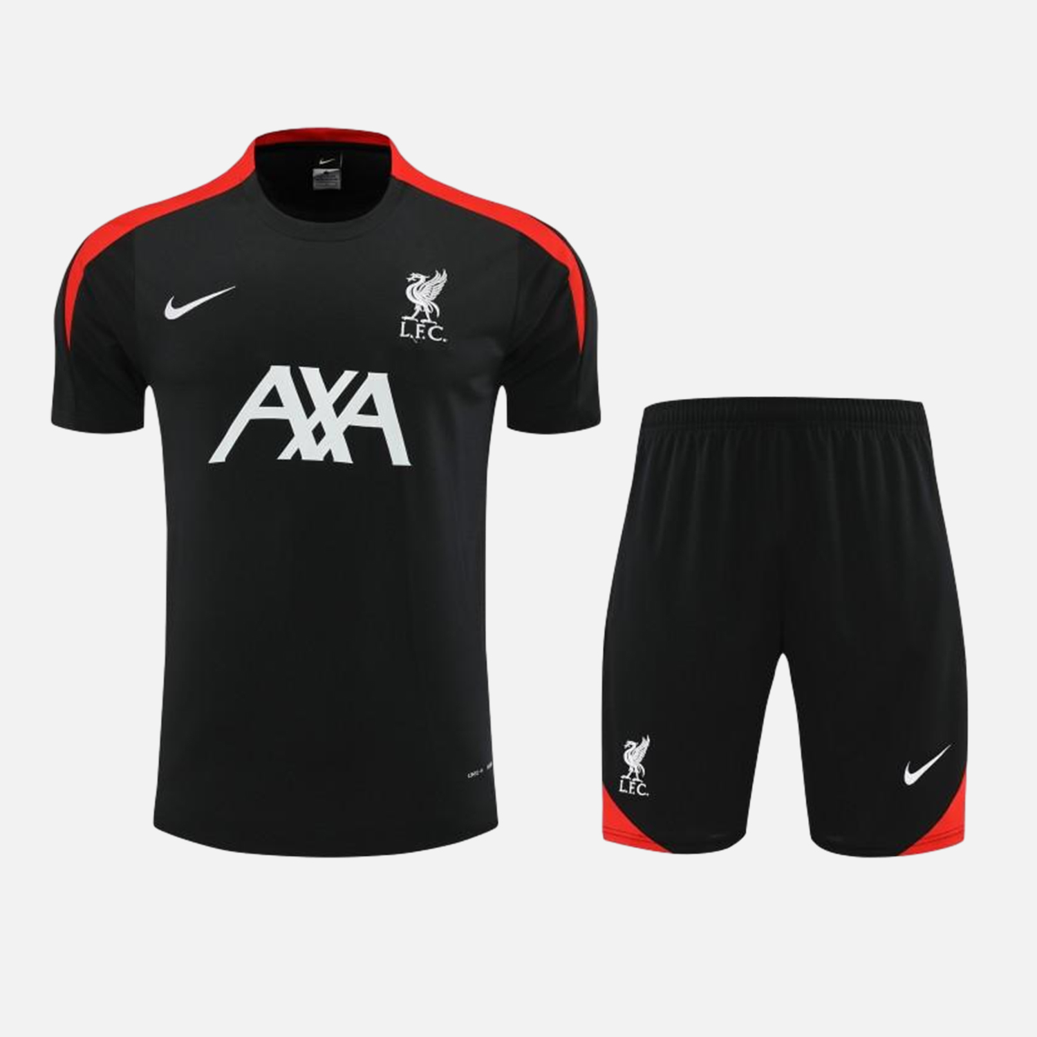 Liver.pool 24-25 Short-Sleeve Training Set - Black - Unitedfutballjersey