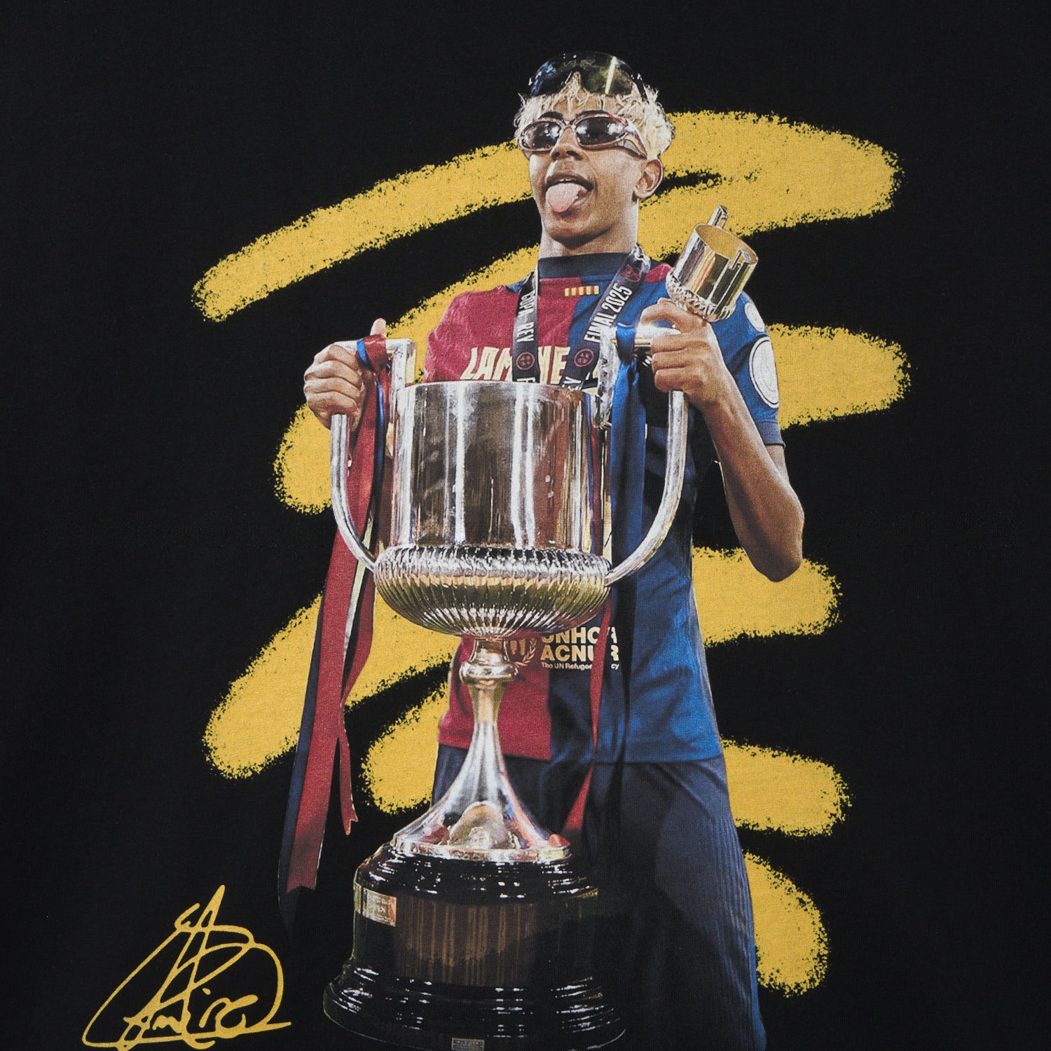 B.A.R.S.A Yamal Copa Del Rey Unisex Pure Cotton T-shirt - Unitedfutballjersey