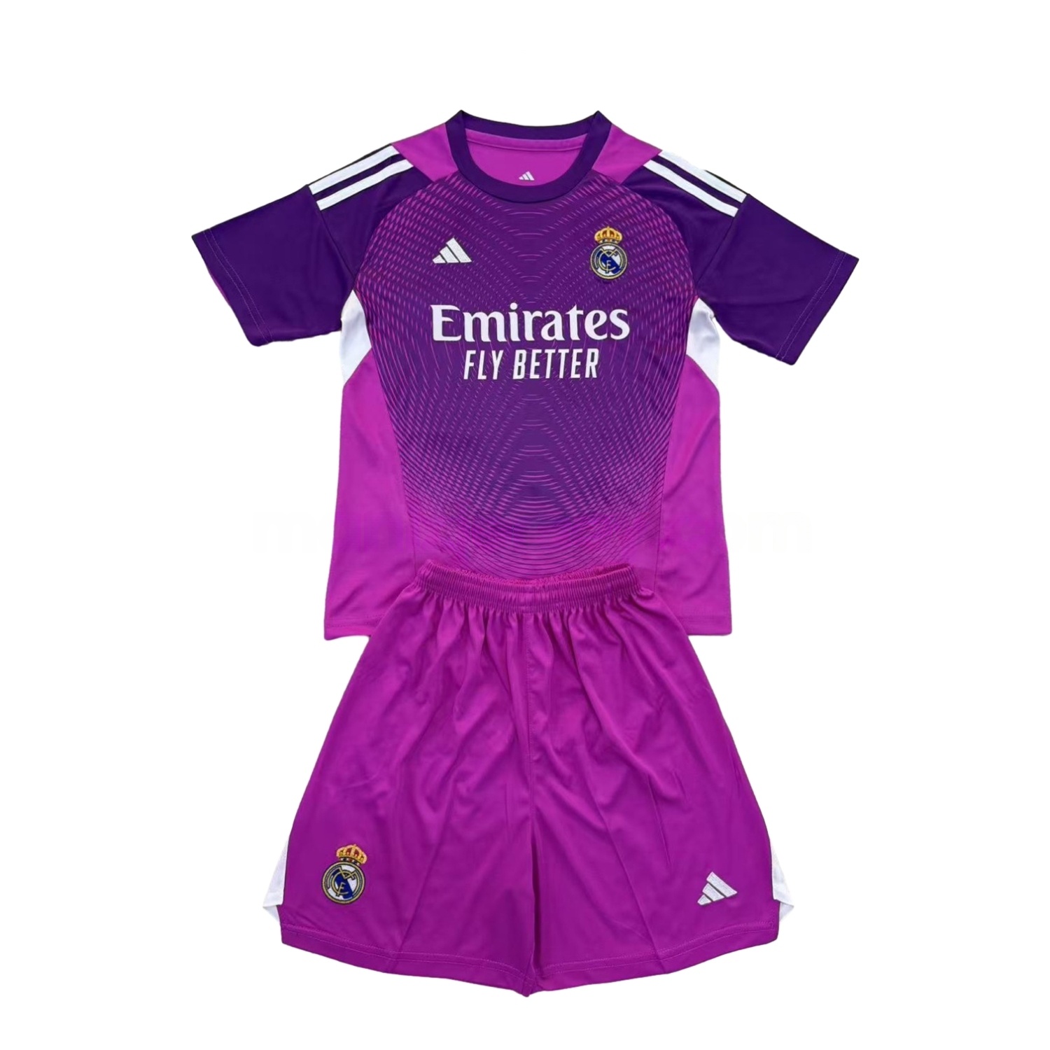 Real Madrid 25-26 Purple Goalkeeper Kids Kit - Unitedfutballjersey