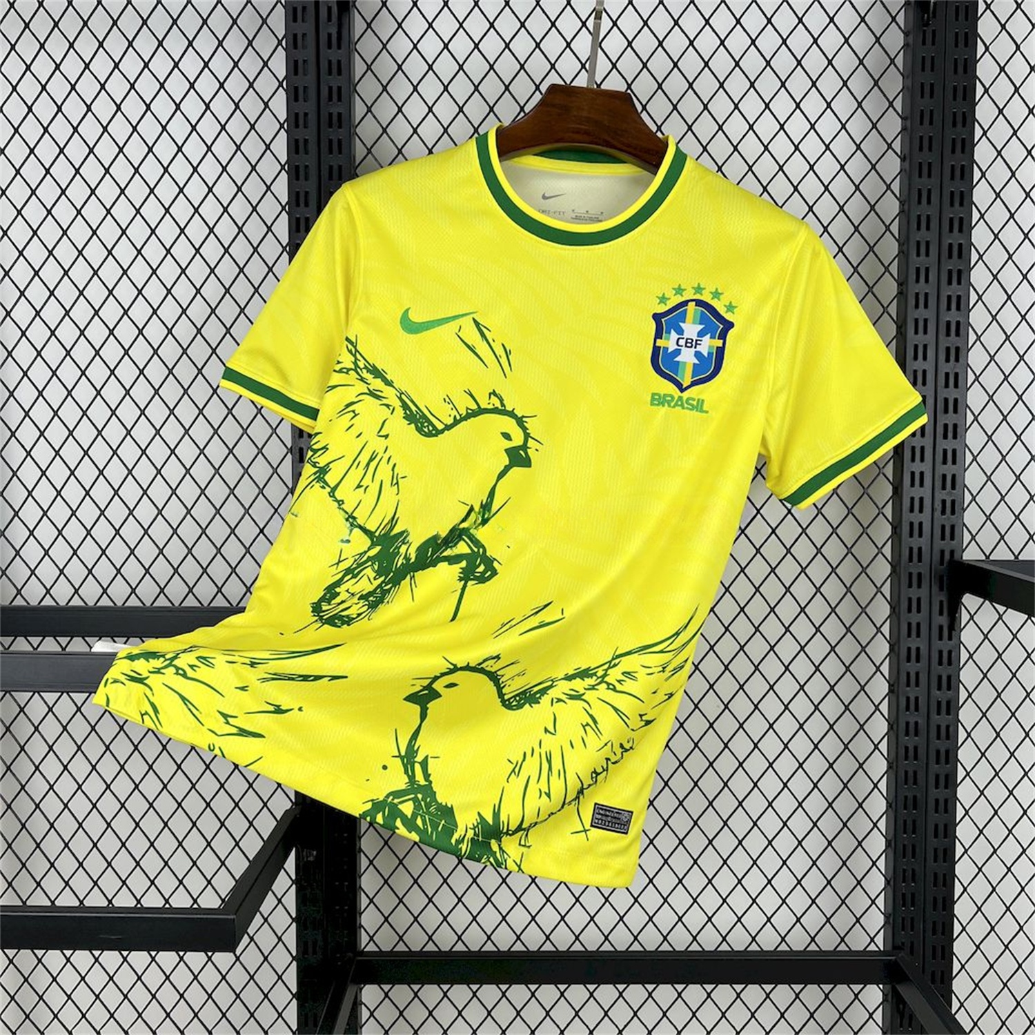 Brazil 25-26 Green Dove Yellow Jersey - Fans Version - Unitedfutballjersey
