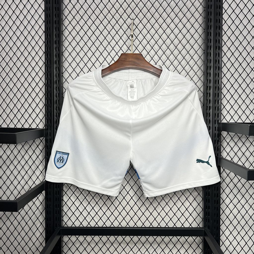 Marseille 24-25 Home Stadium Shorts - Fans Version - Unitedfutballjersey