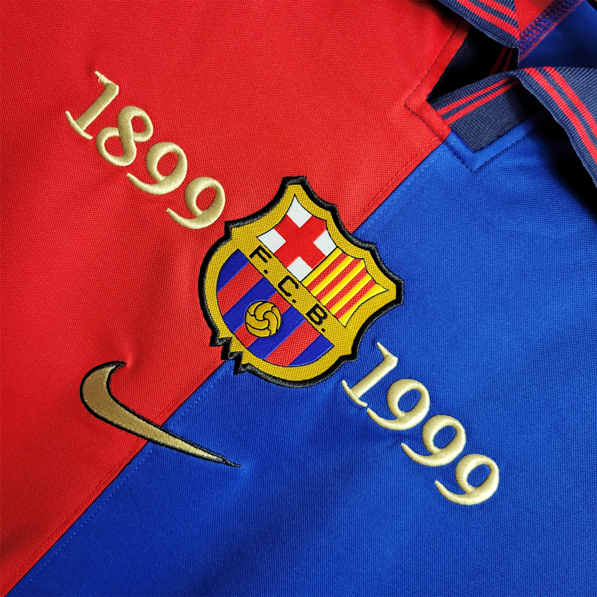 Retro Barcelona Centenary Edition Long Sleeve Jersey - Unitedfutballjersey
