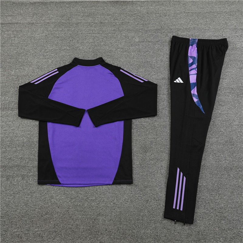 Germany 2024 Long Sleeve Training Set - Purple With Black - Unitedfutballjersey