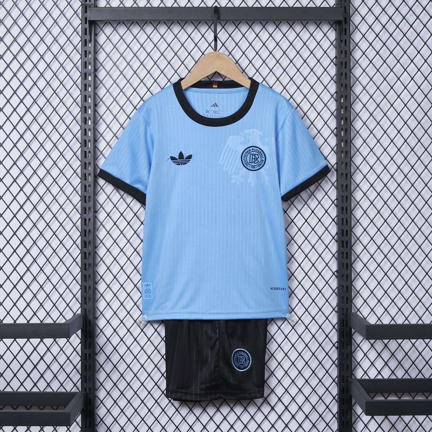 Germany 2025 125-Year Anniversary Blue Goalkeeper Kids Kit - Unitedfutballjersey