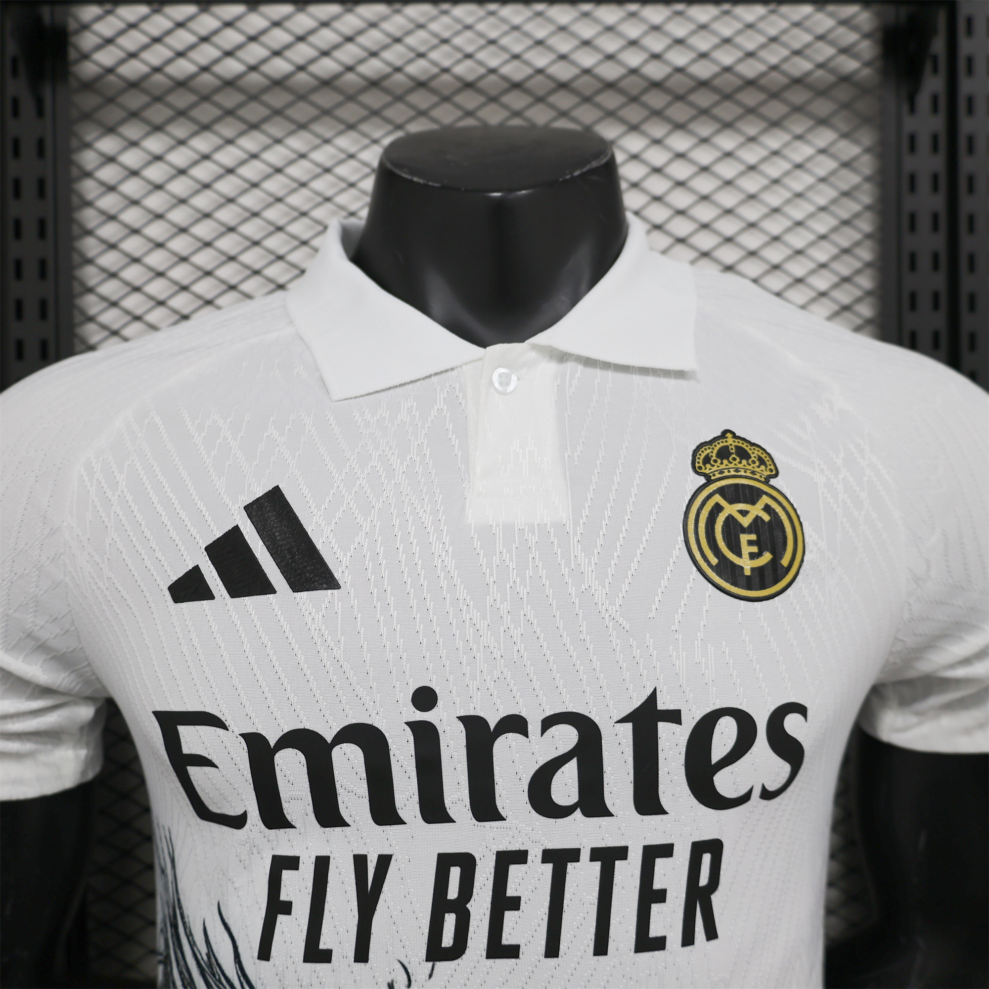 Real Madrid 24-25 White & Black Loong Special Edition Jersey - Player Version - Unitedfutballjersey