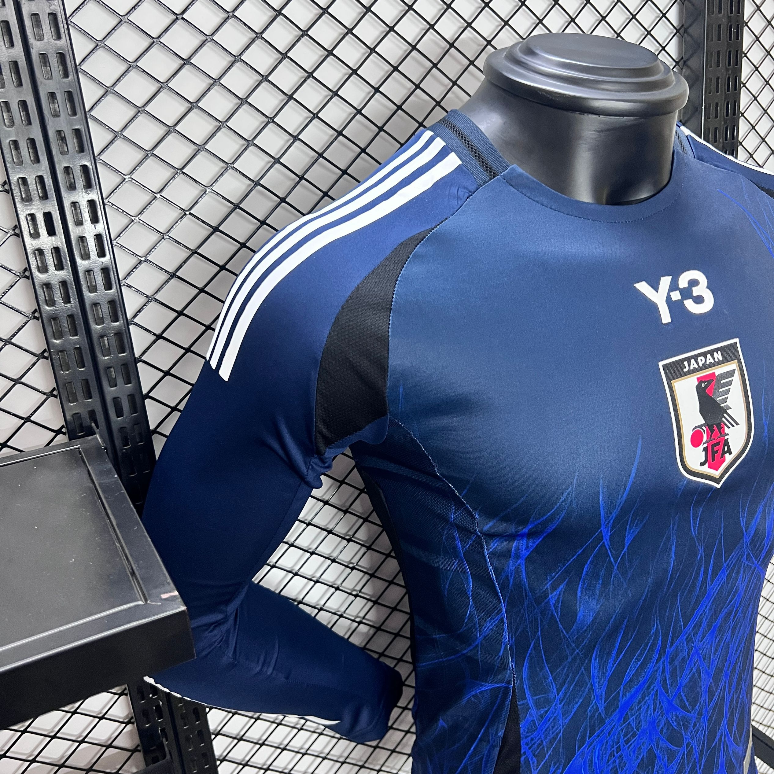 Japan 2024 Y3 Home Stadium Long Sleeve Jersey - Player Version - Unitedfutballjersey