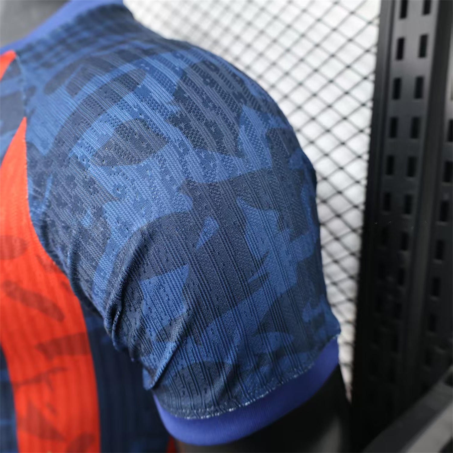 B.A.R.S.A 25-26 Yellow Spotify Logo Red & Blue Lines Special Jersey - Player Version - Unitedfutballjersey