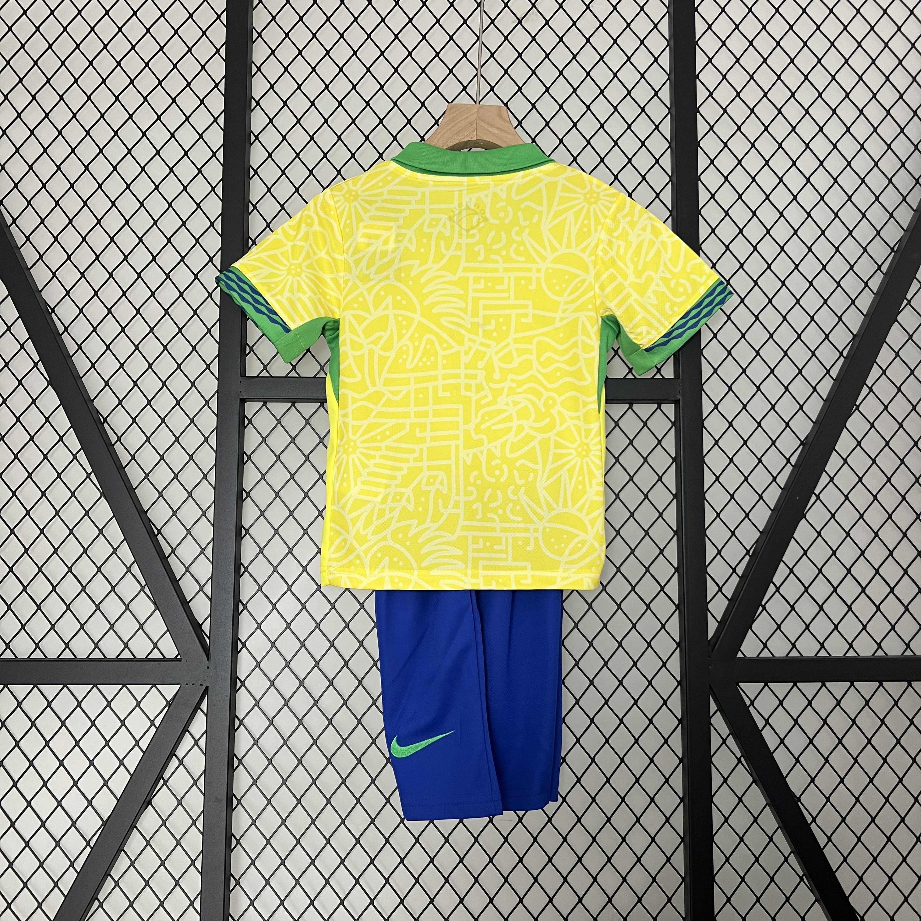 Brazil 2024 Home Stadium Kids Kit - Unitedfutballjersey