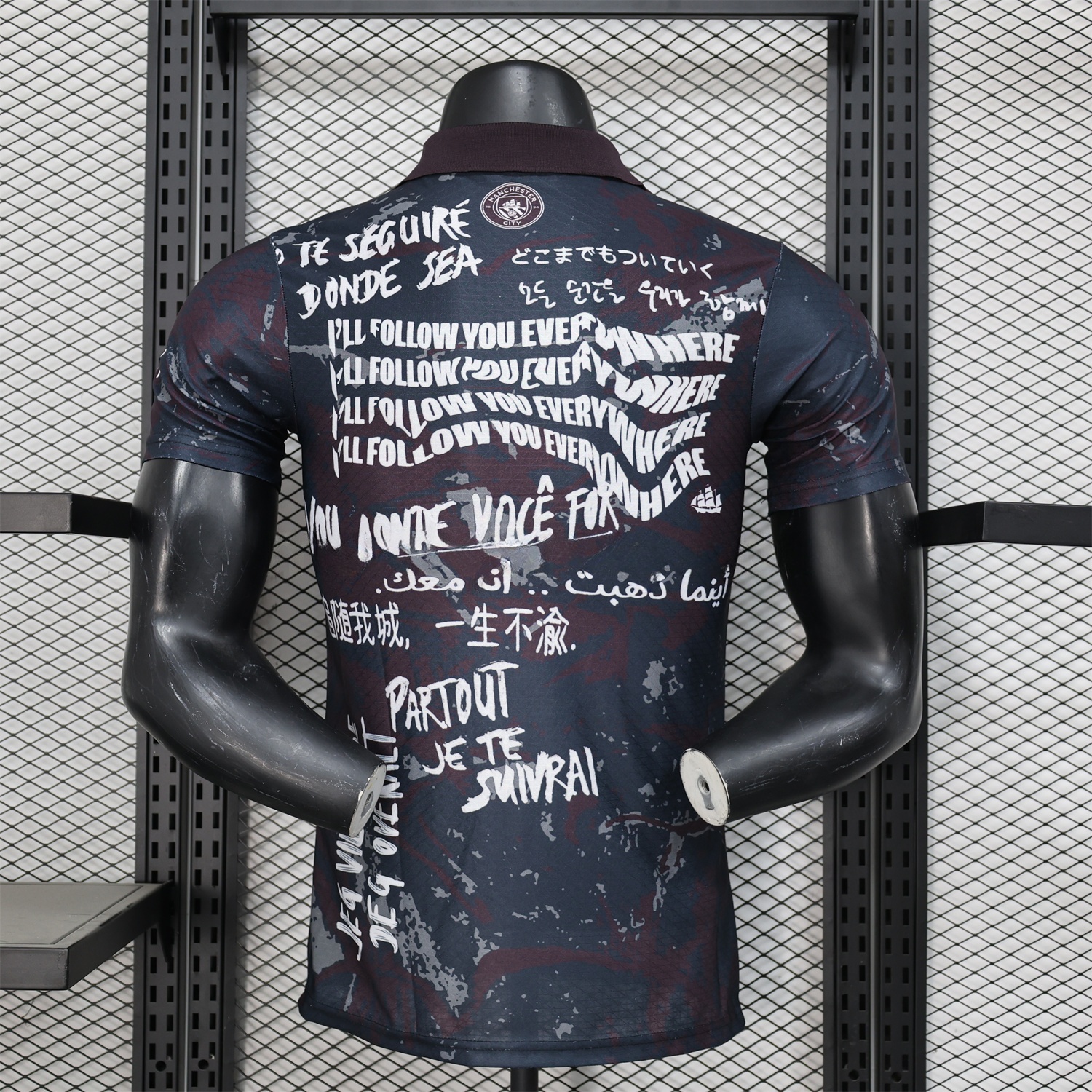 Manchester City 24-25 Black Graffiti Special Edition Jersey - Player Version - Unitedfutballjersey